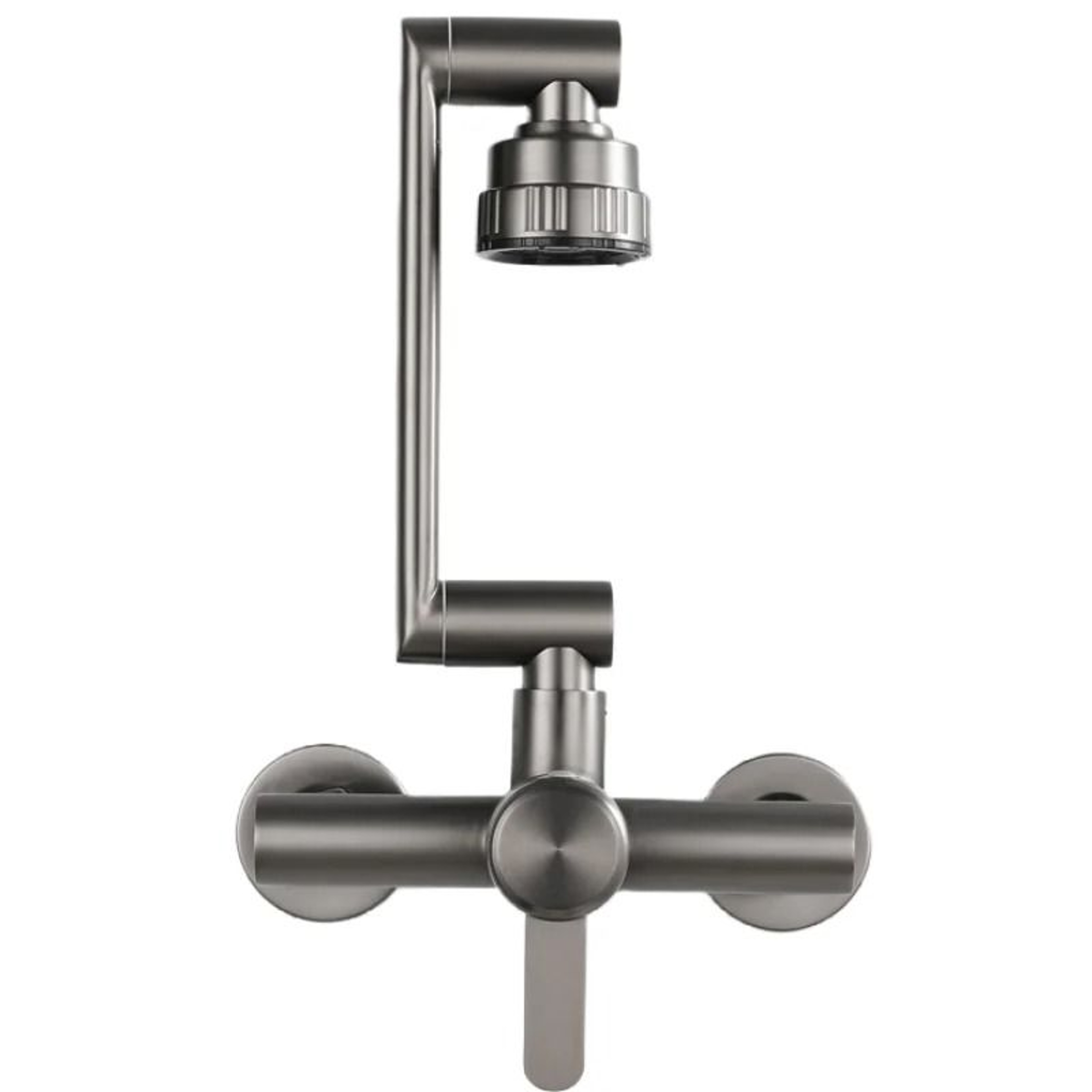 Stainless Steel 4 Mode Wall Mounted Kitchen Faucet 8