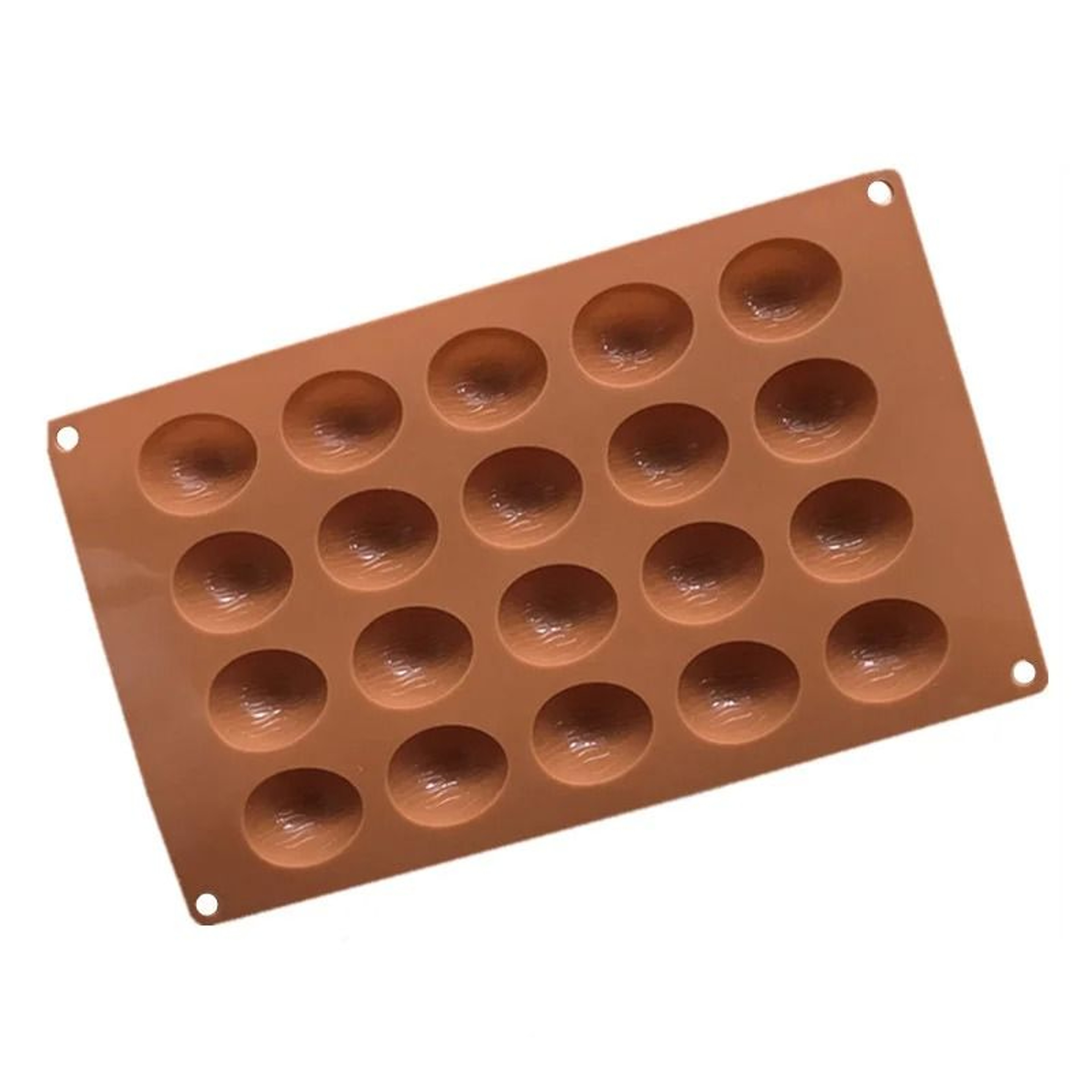 20 Holes Walnuts Nuts Shape Silicone Chocolate Moulds 2