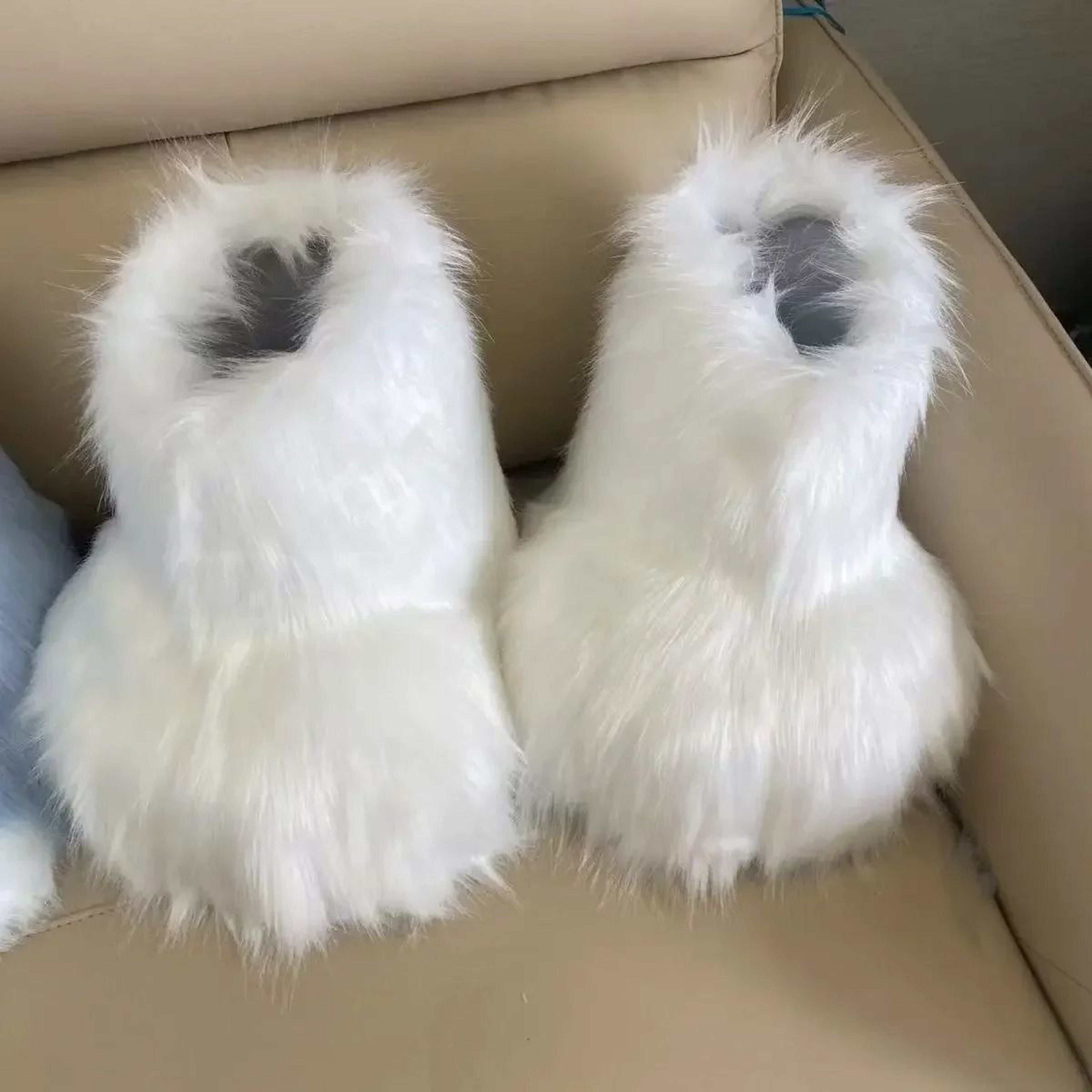 Fluffy Kig Fursuit Cosplay Paw Shoes 6