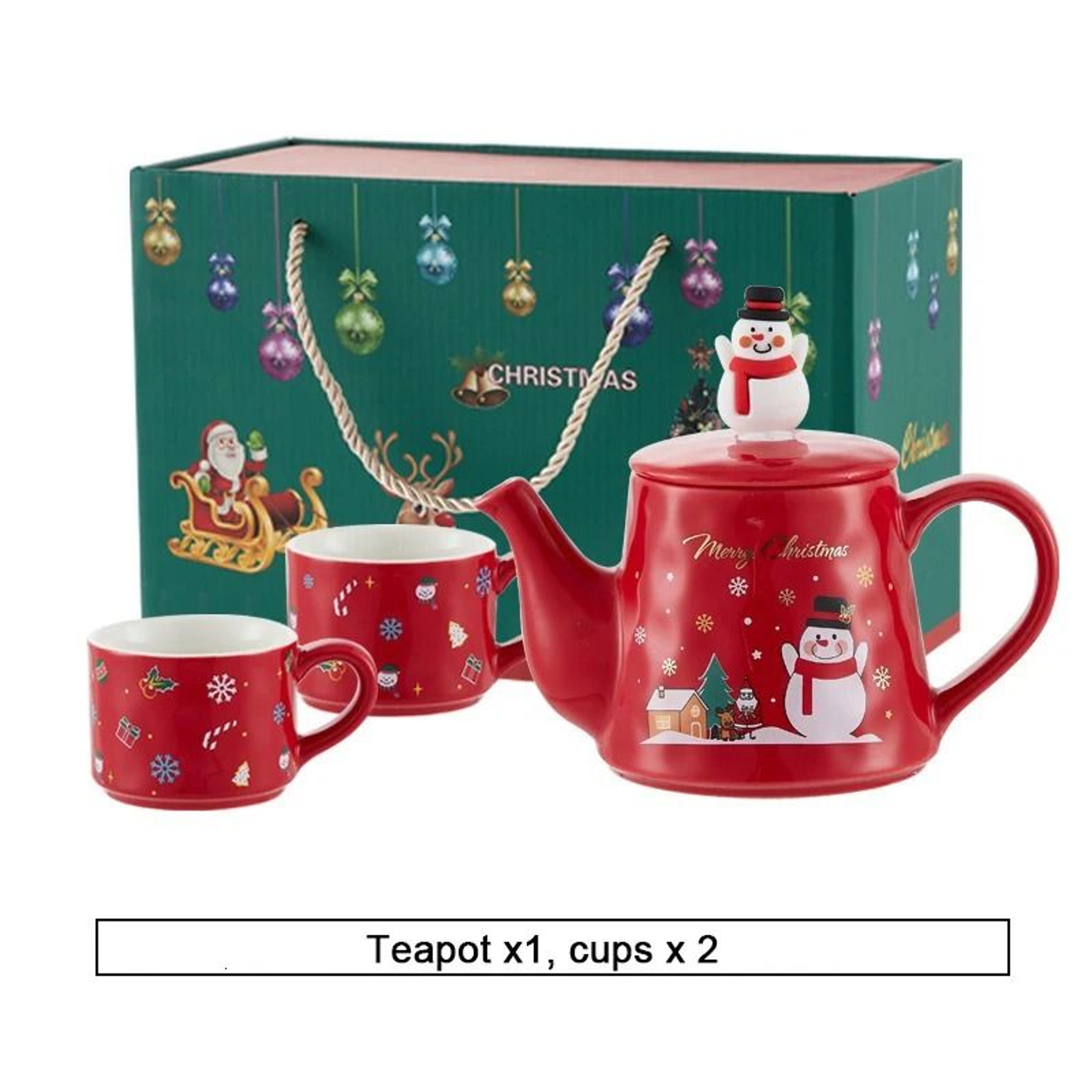Christmas Porcelain Teaware Gift Set 20
