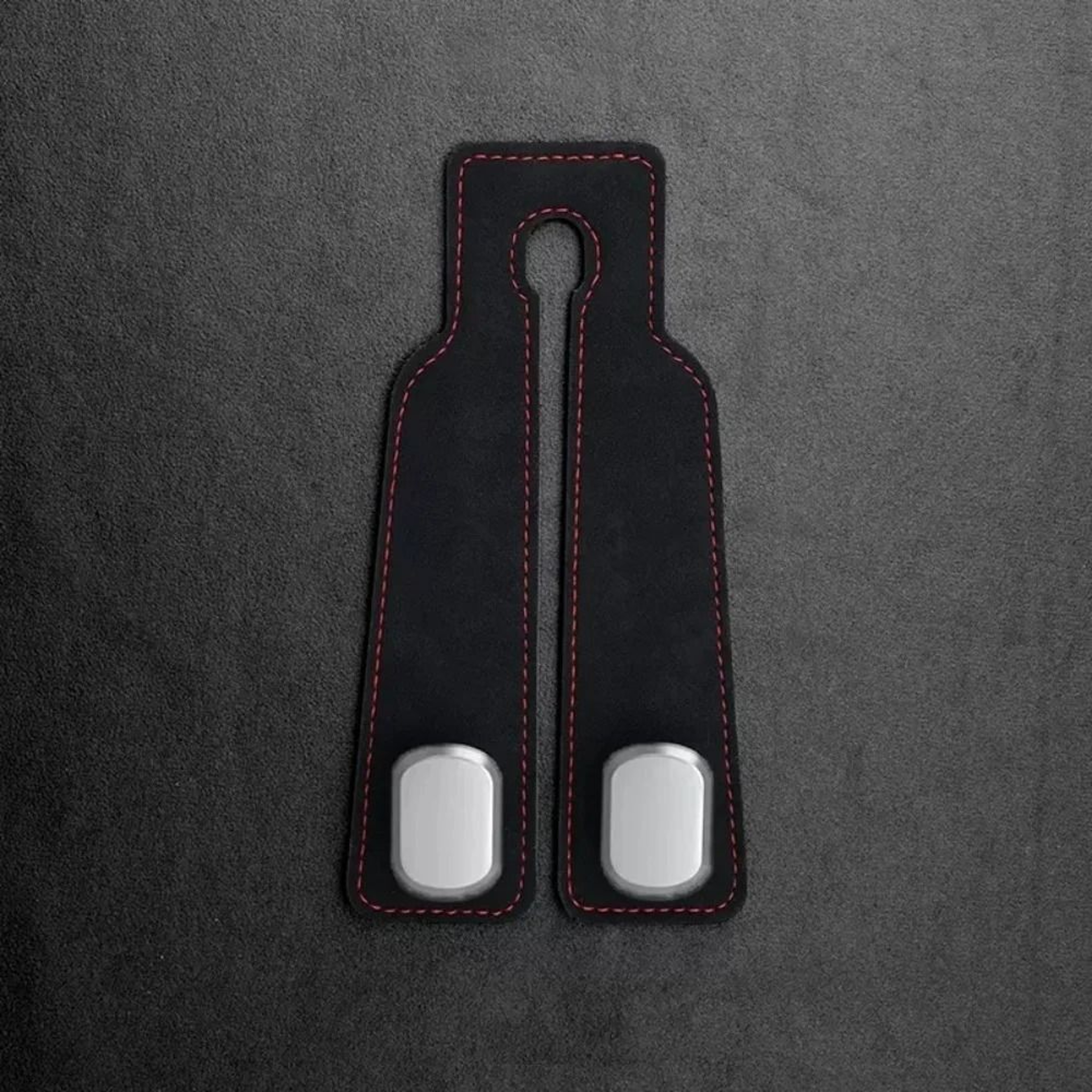 Universal Vegan Leather Car Headrest Hook And Luxury Interior Organizer 9