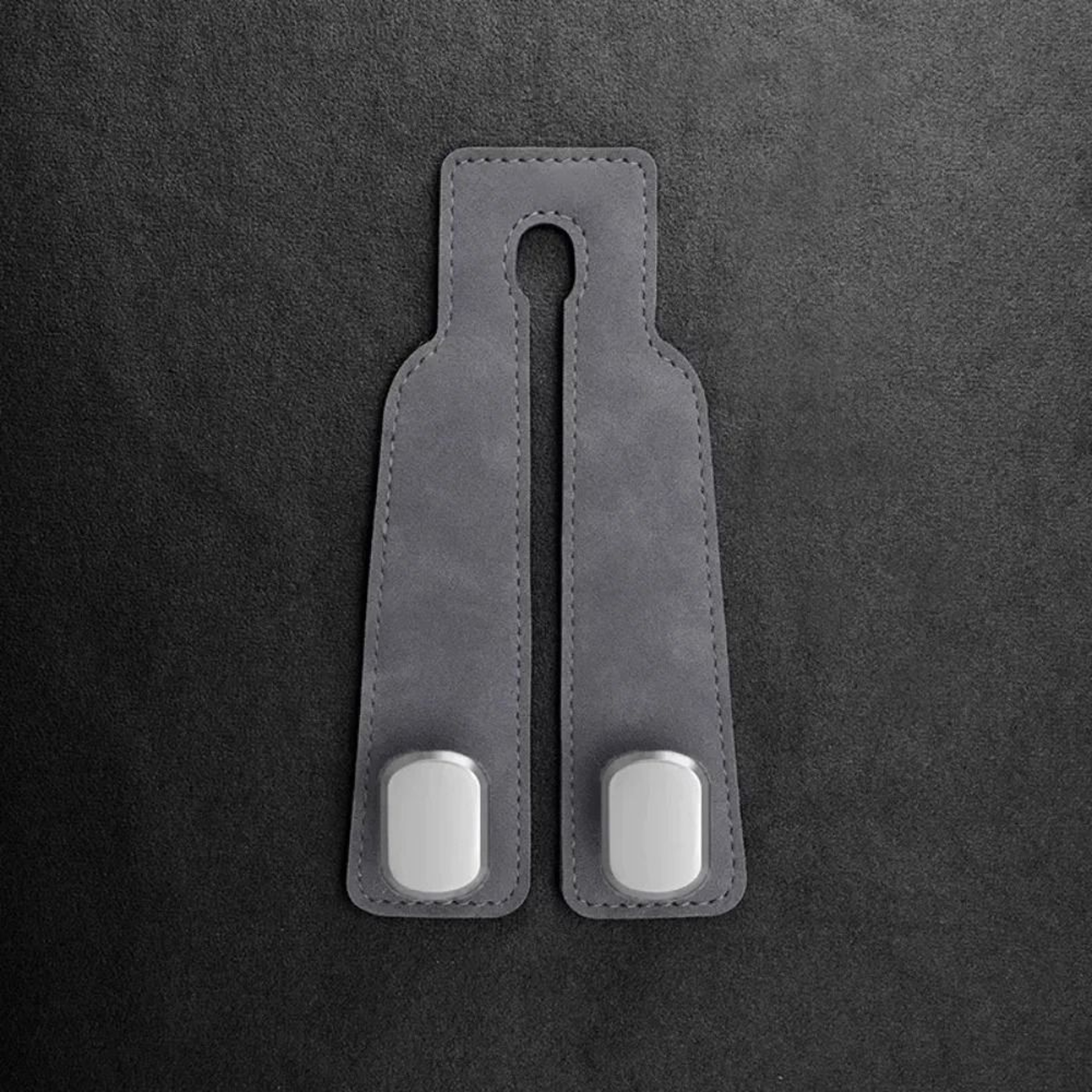Universal Vegan Leather Car Headrest Hook And Luxury Interior Organizer 7