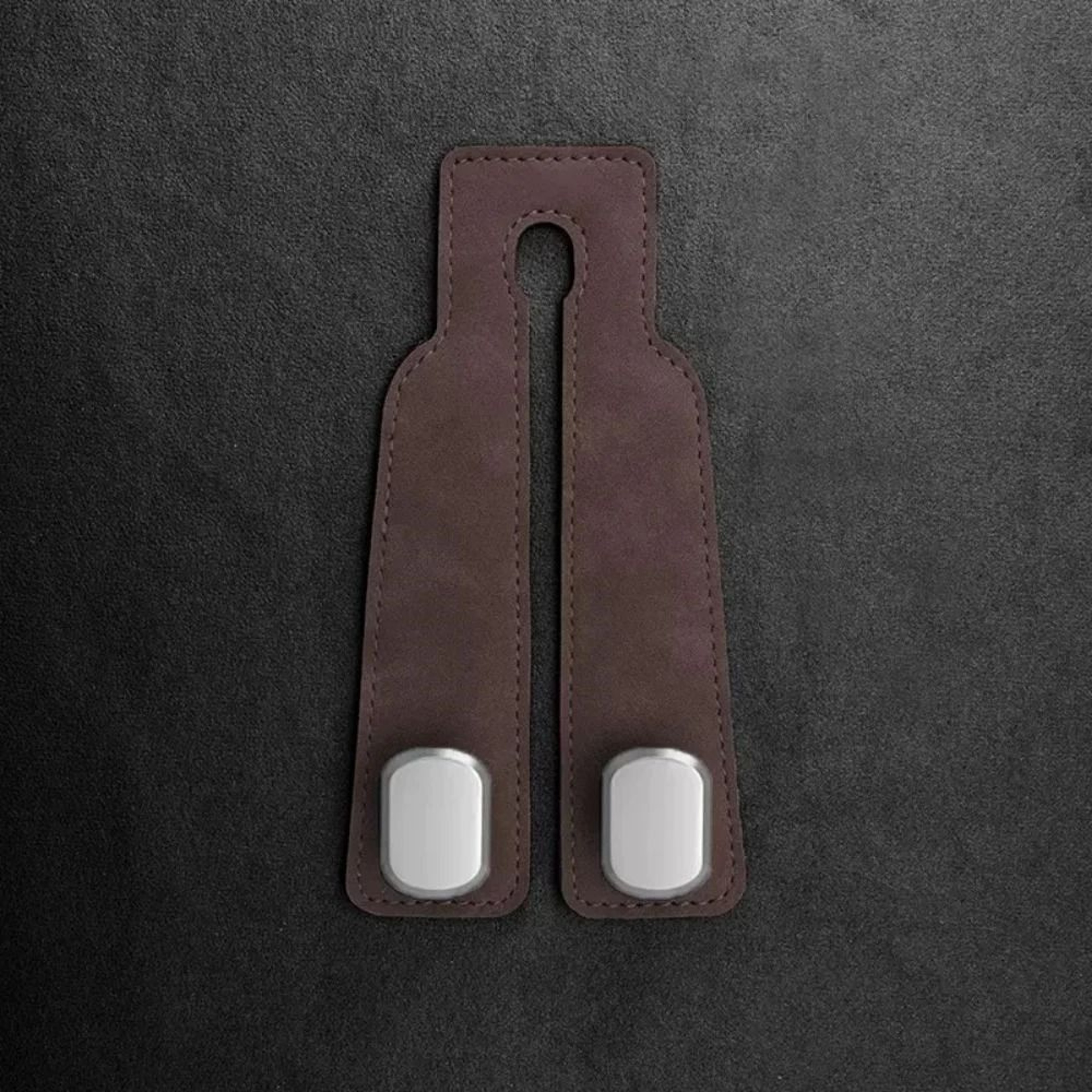 Universal Vegan Leather Car Headrest Hook And Luxury Interior Organizer 8