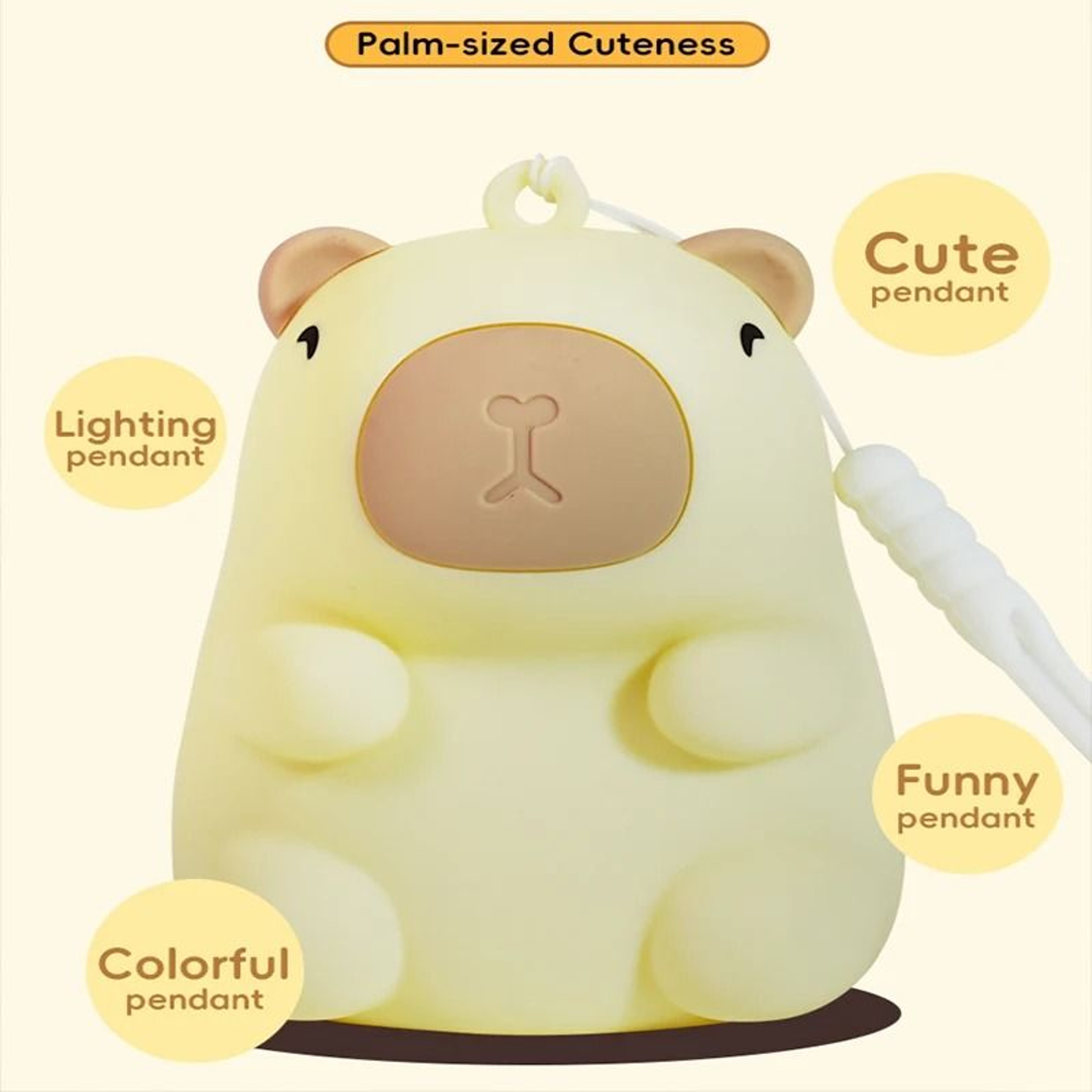 Capybara Cute Night Light And Squishy Silicone Lamp 4