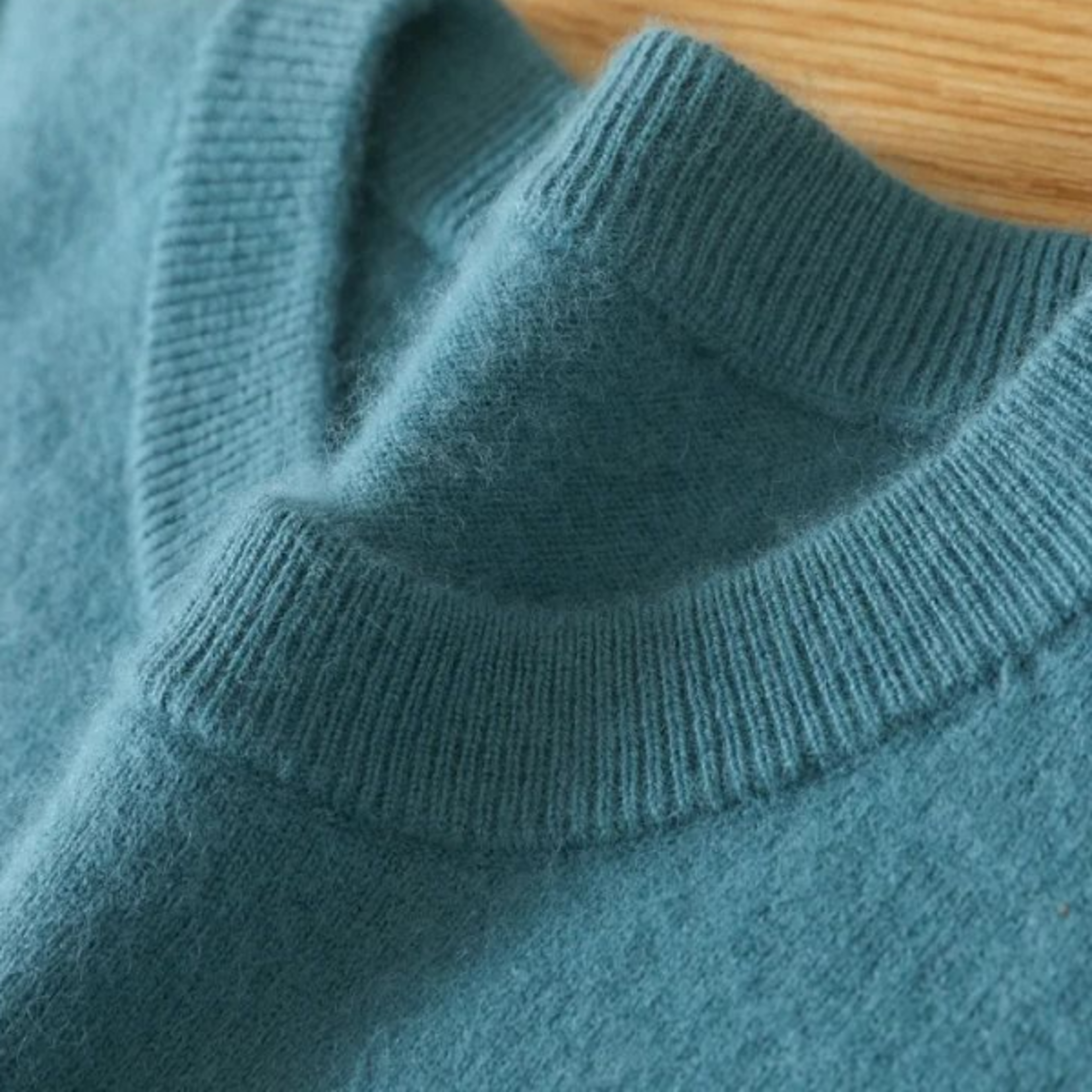 Mens Pure Mink Cashmere Sweater O Neck Knit Pullover For Autumn And Winter 3
