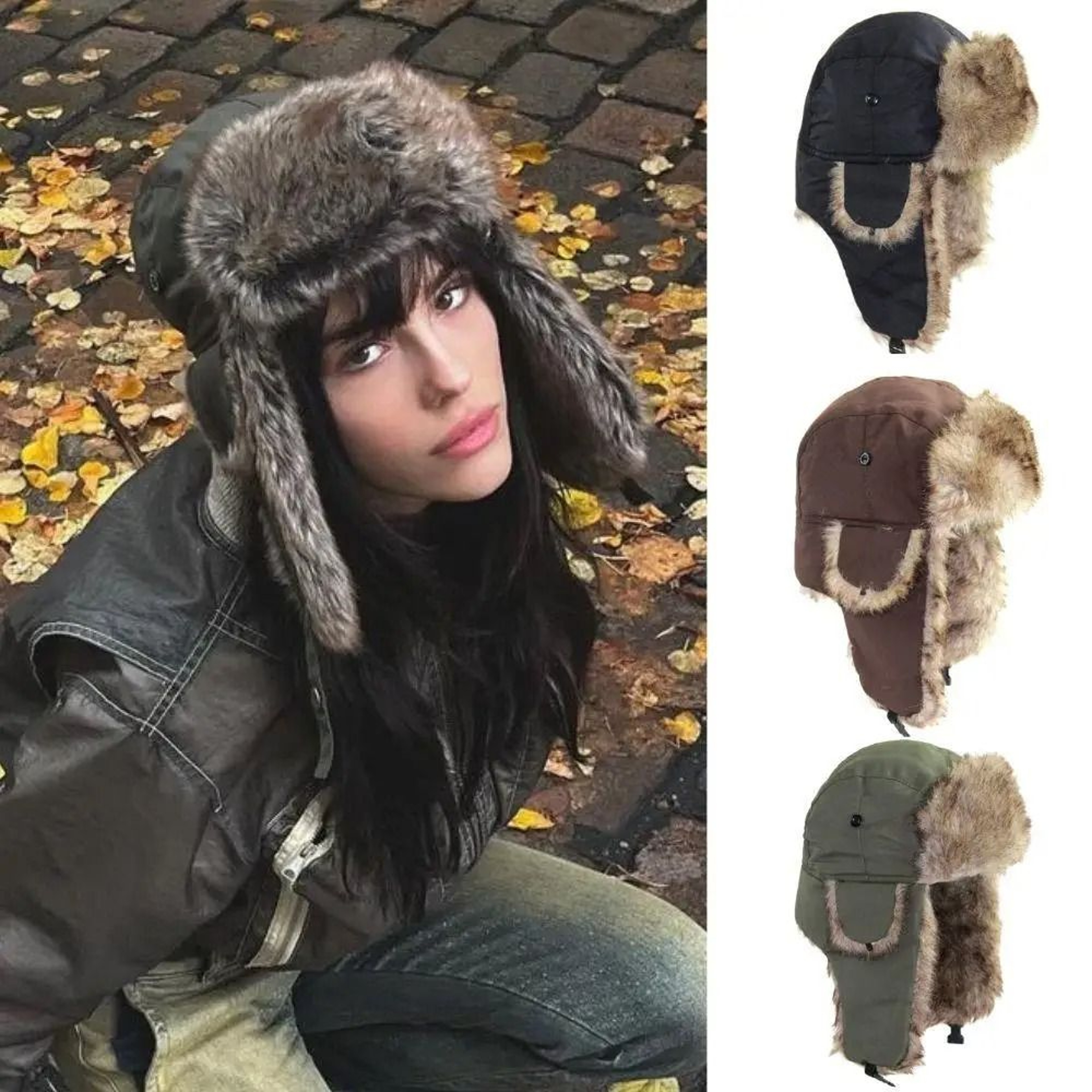 Winter Aviator Ear Protection Hat  UltraWarm Pilot Hat For Kids  School Season 0