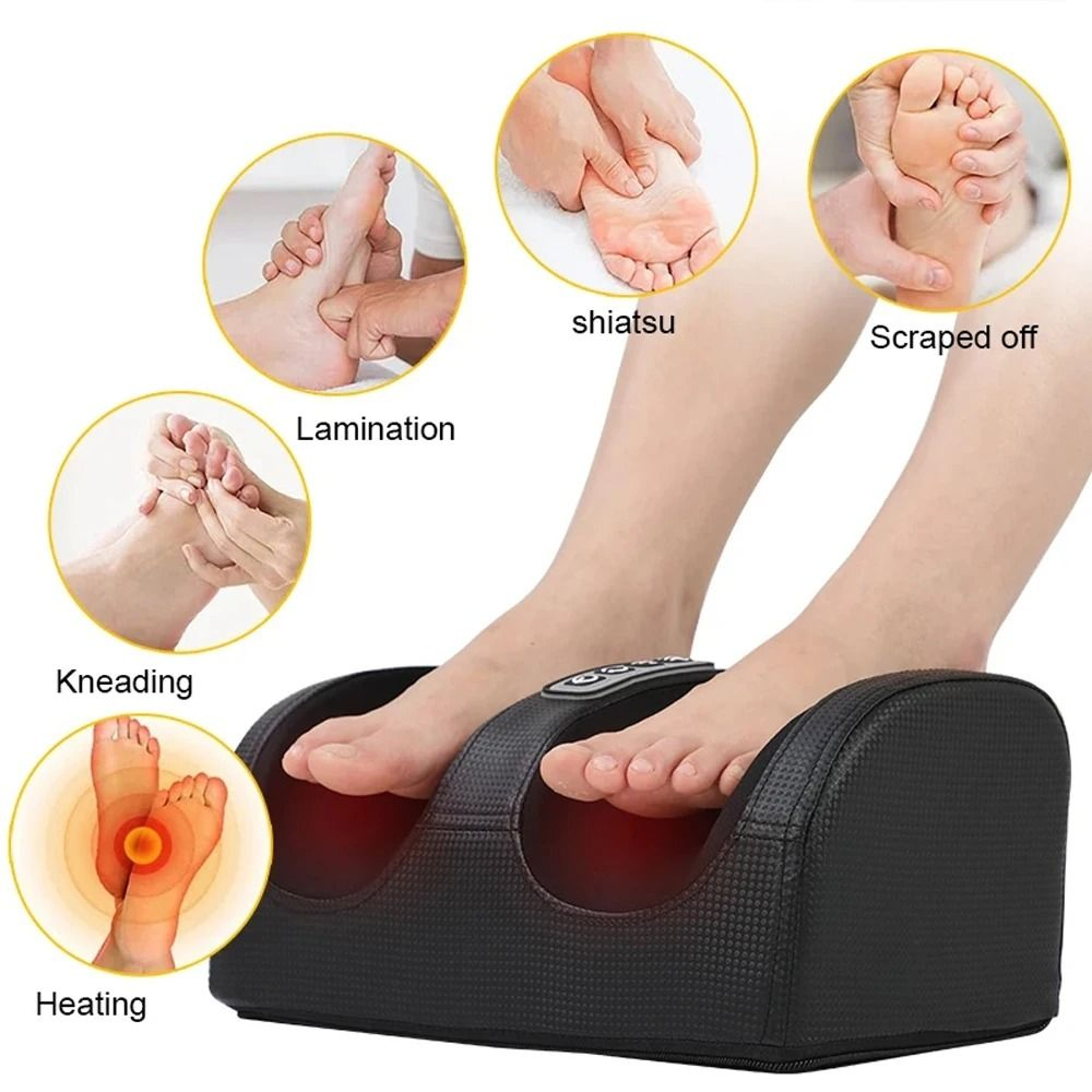 Heated Shiatsu Foot And Calf Massager With Remote Control 1