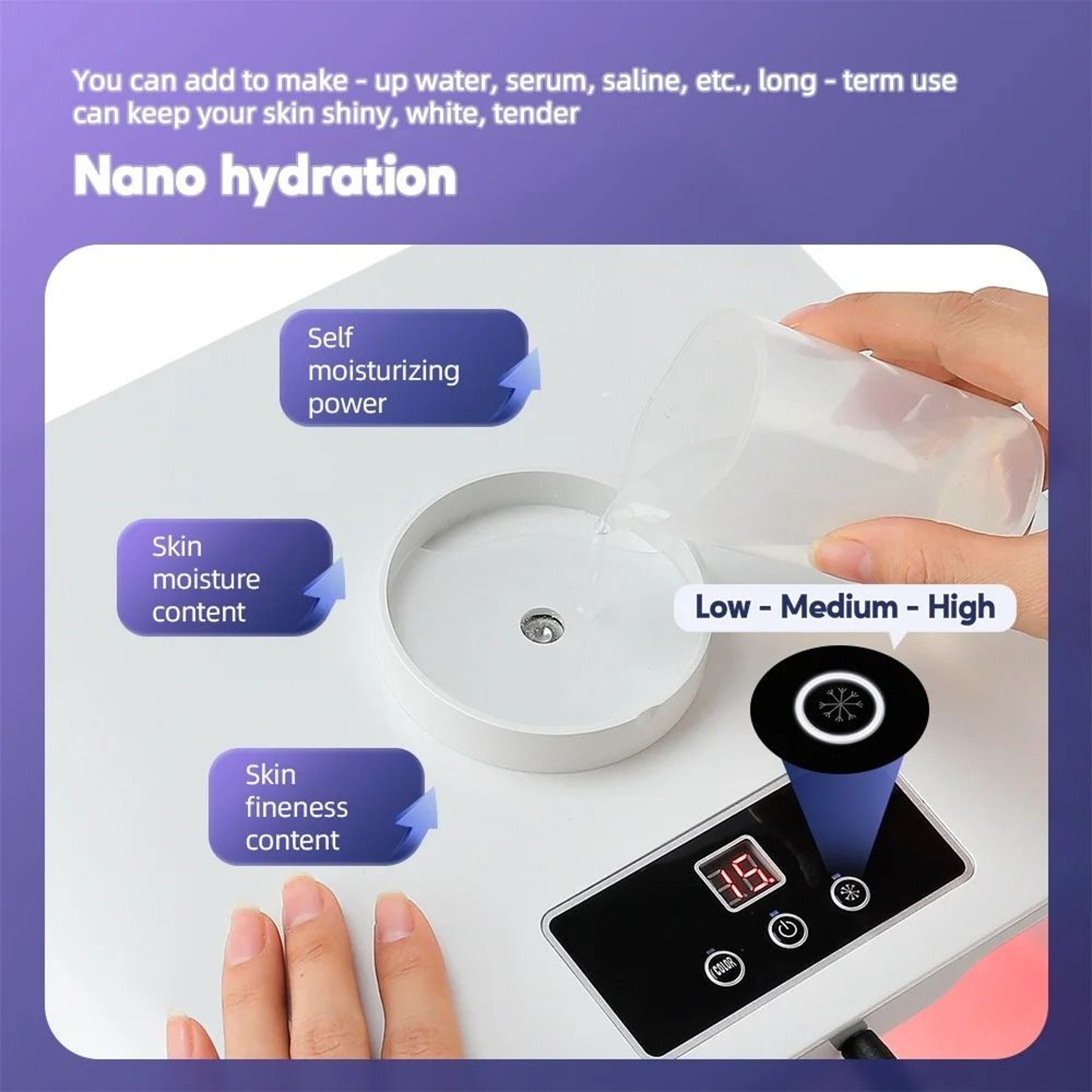 7Color LED PDT Skin Rejuvenation Mask With Nano Water Sprayer 4