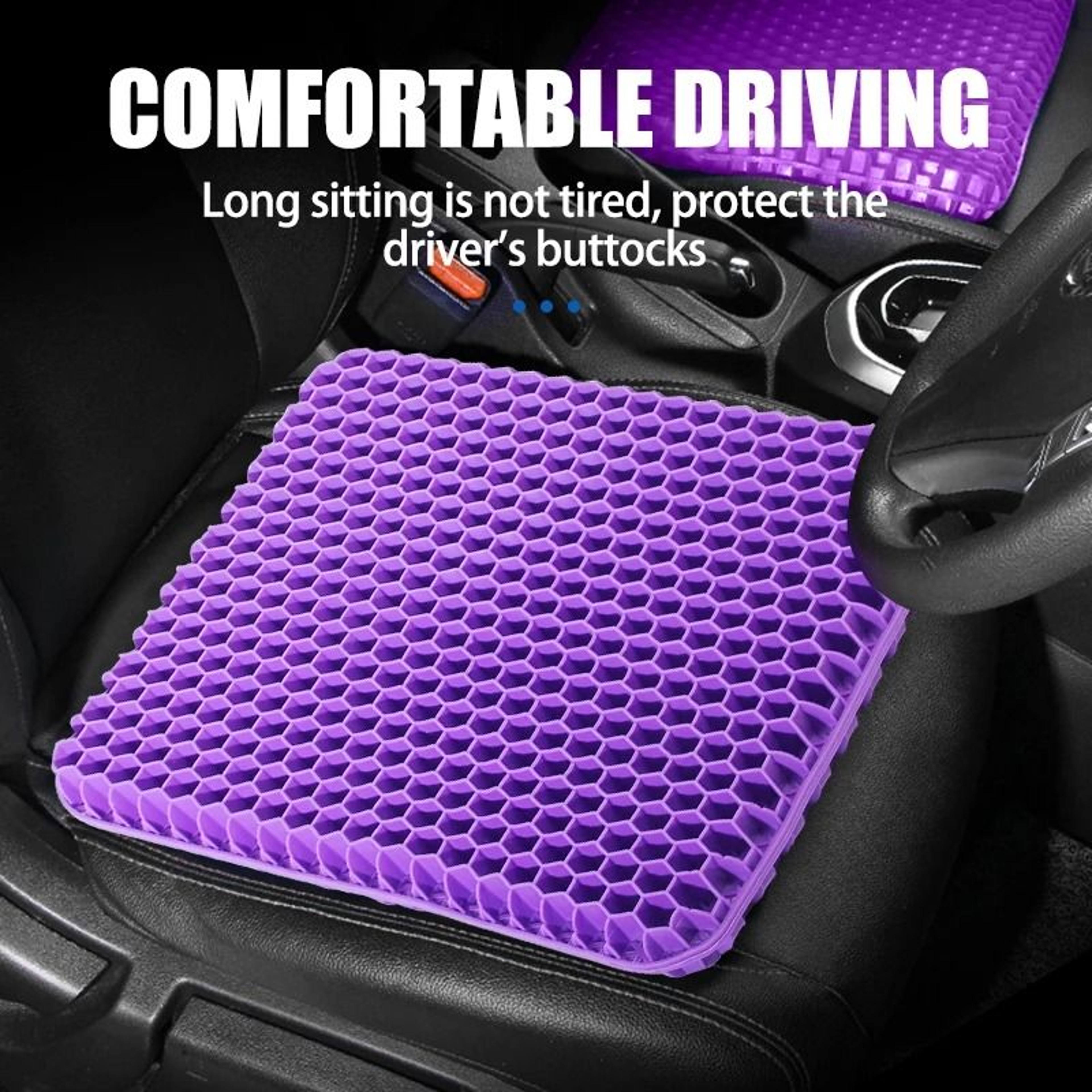 Breathable Honeycomb Gel Seat Cushion  Ergonomic Pressure Relief For Home Office  Car 2