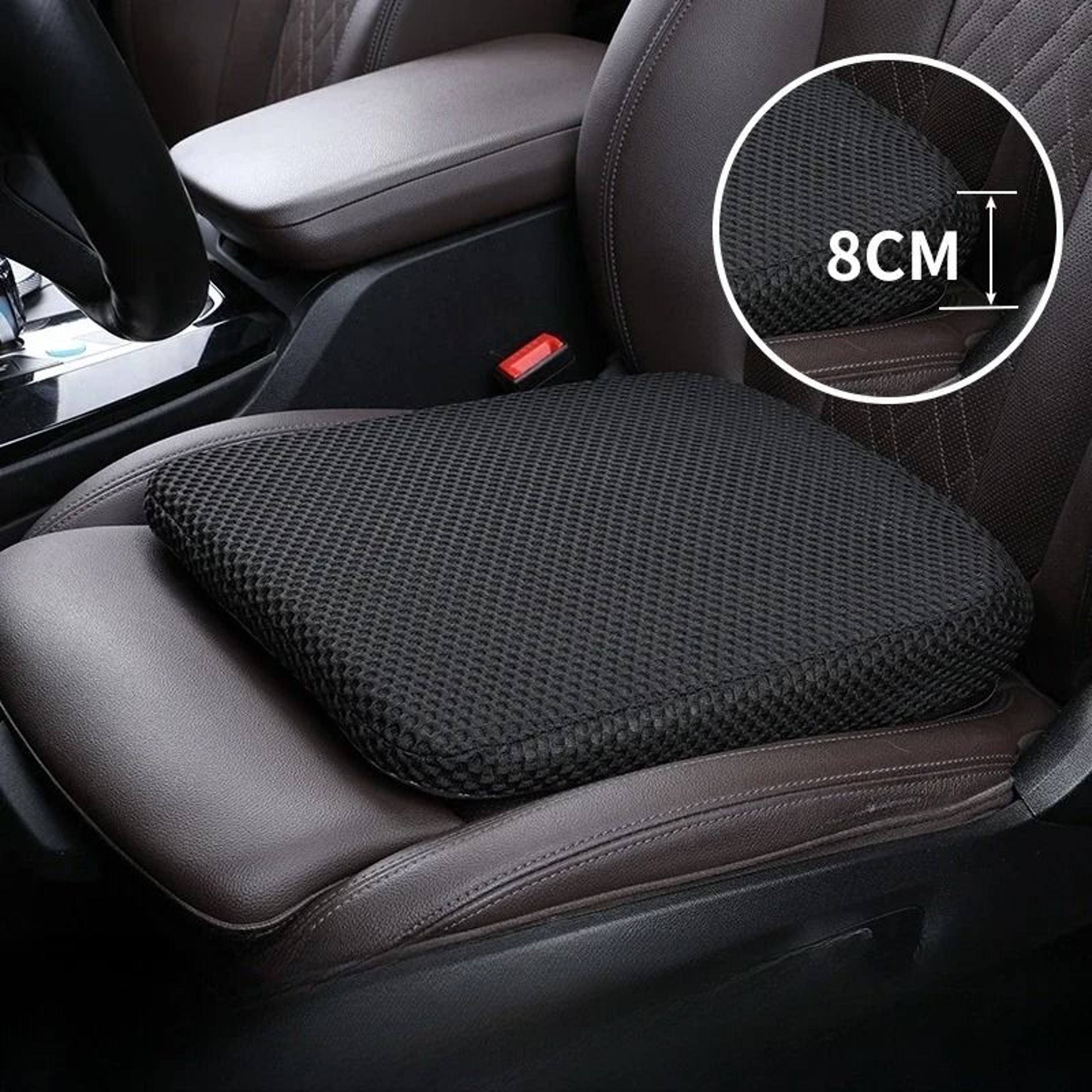 Thickened Memory Foam Car Seat Height Pad  Beveled Ergonomic Leveling Cushion 2