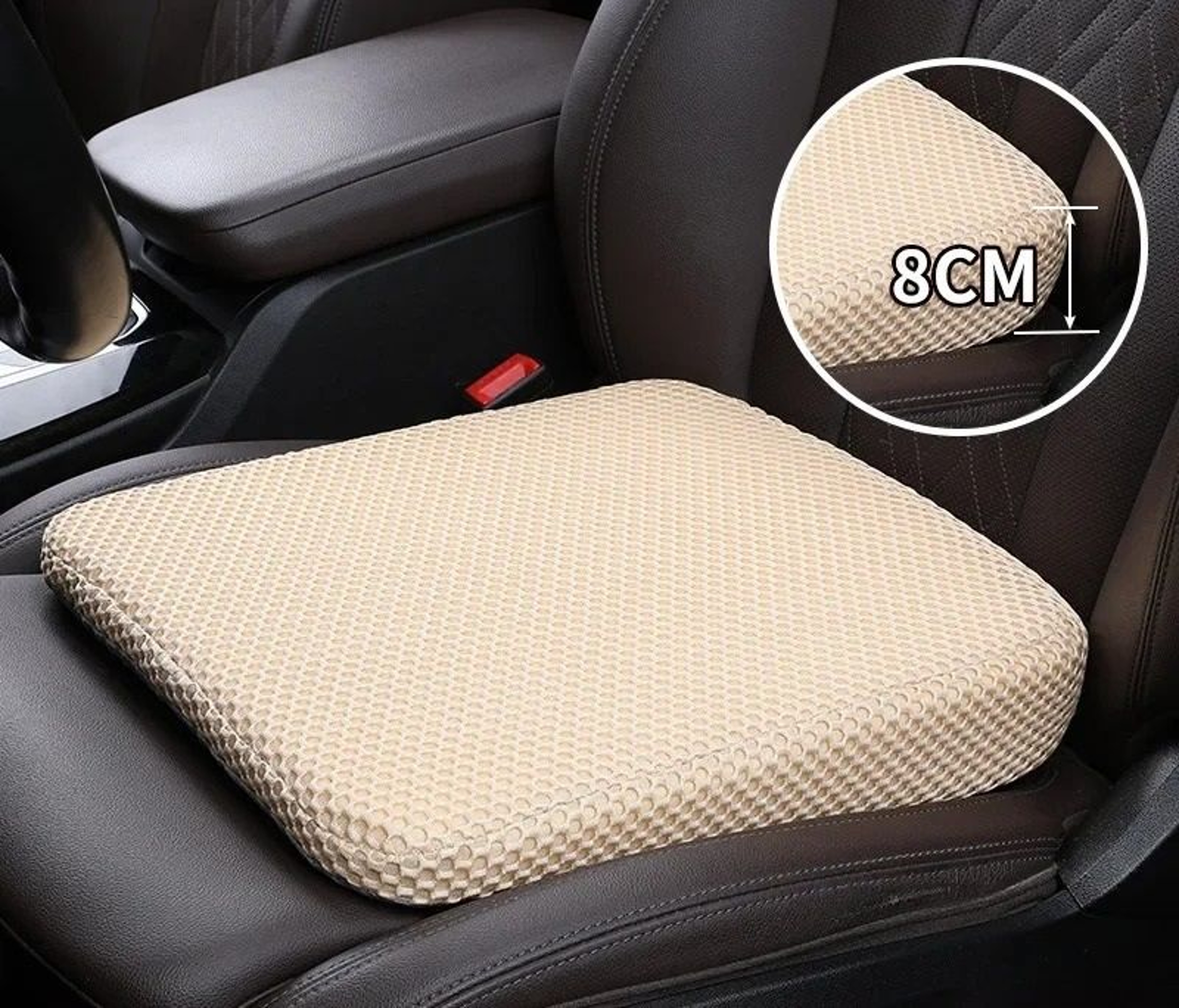 Thickened Memory Foam Car Seat Height Pad  Beveled Ergonomic Leveling Cushion 8