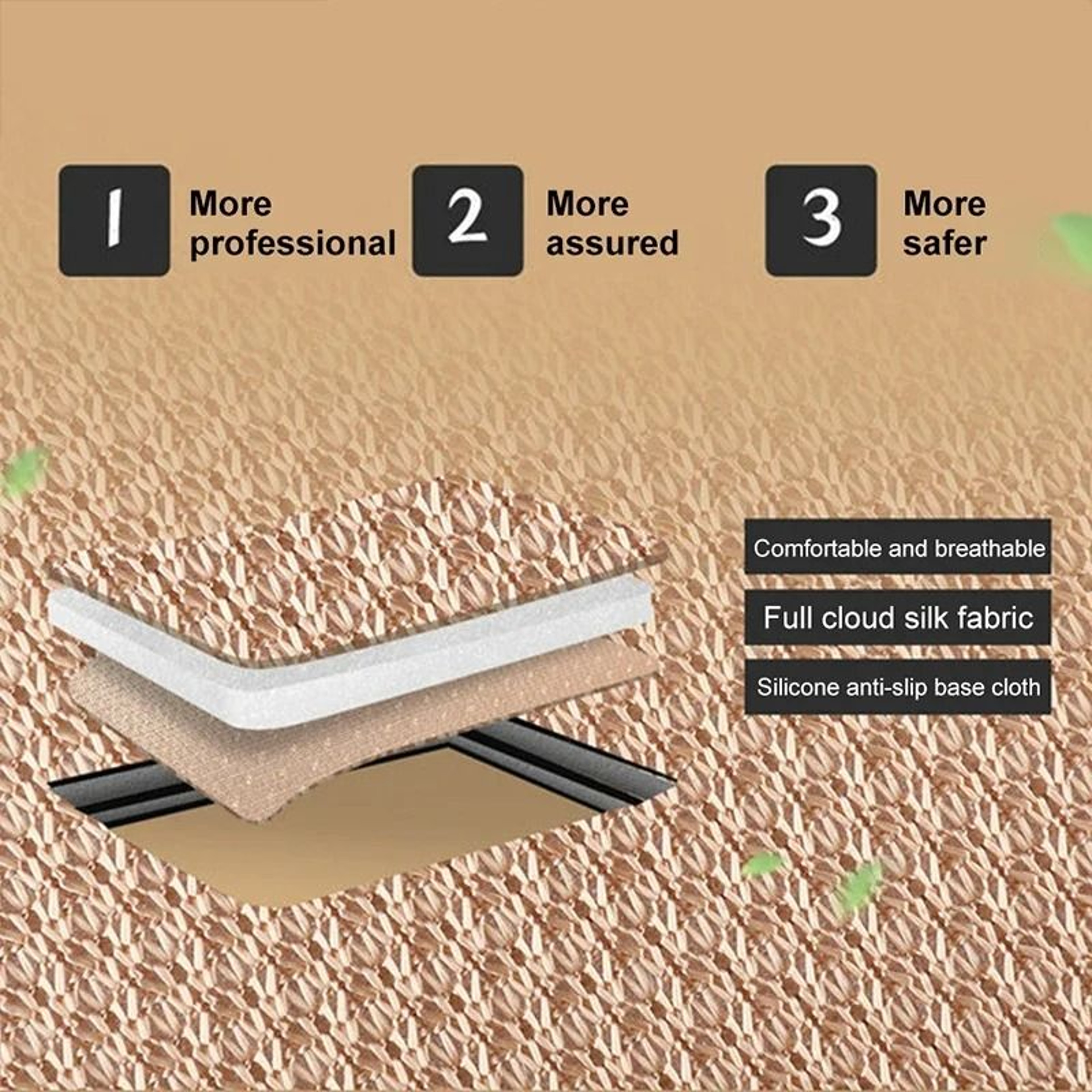 Ice Silk Breathable Car Seat Cushion  Summer Cooling  AntiSlip Protector 4