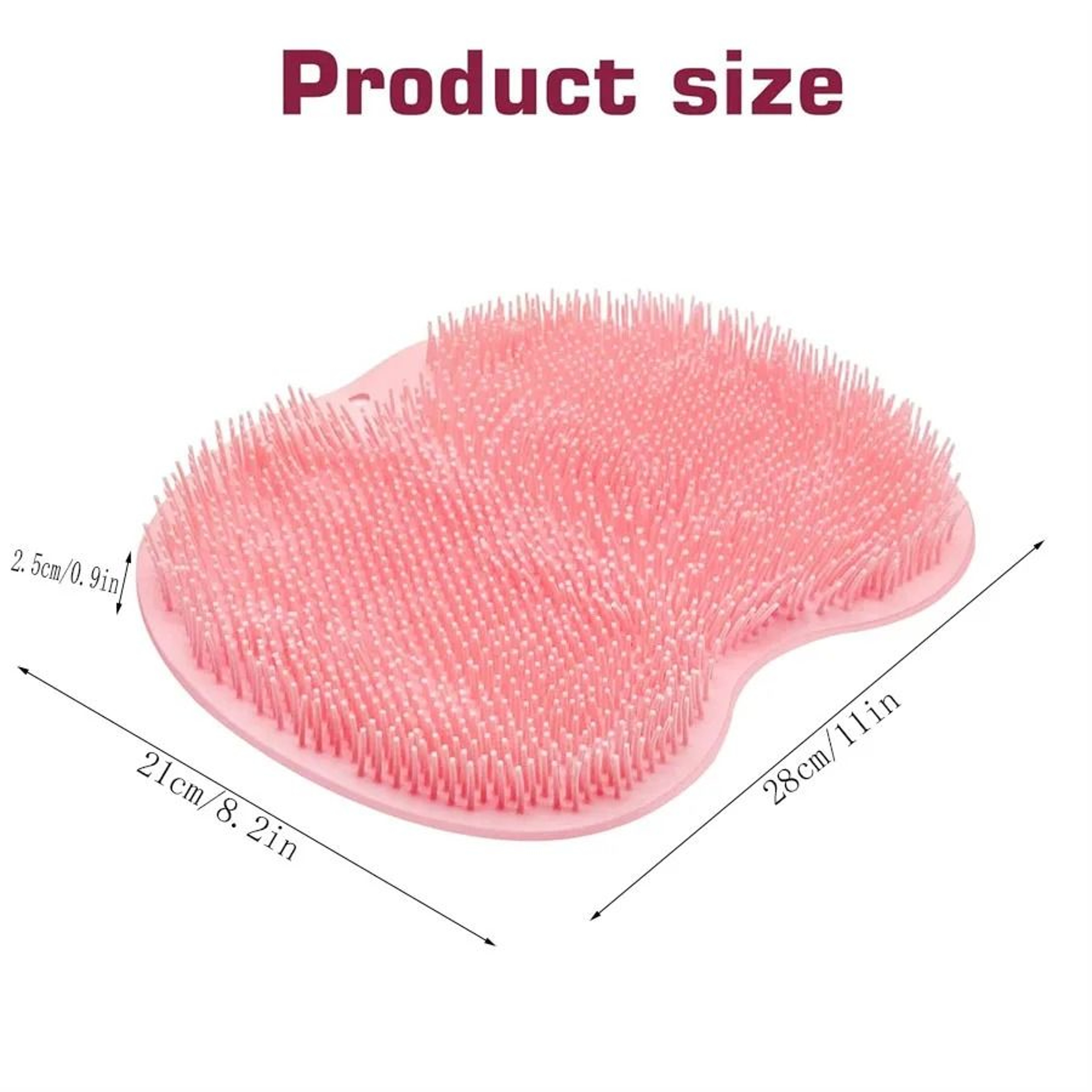 Shower Foot Scrubber  Back Washer Mat  WallMounted Exfoliating Massage Pad 4