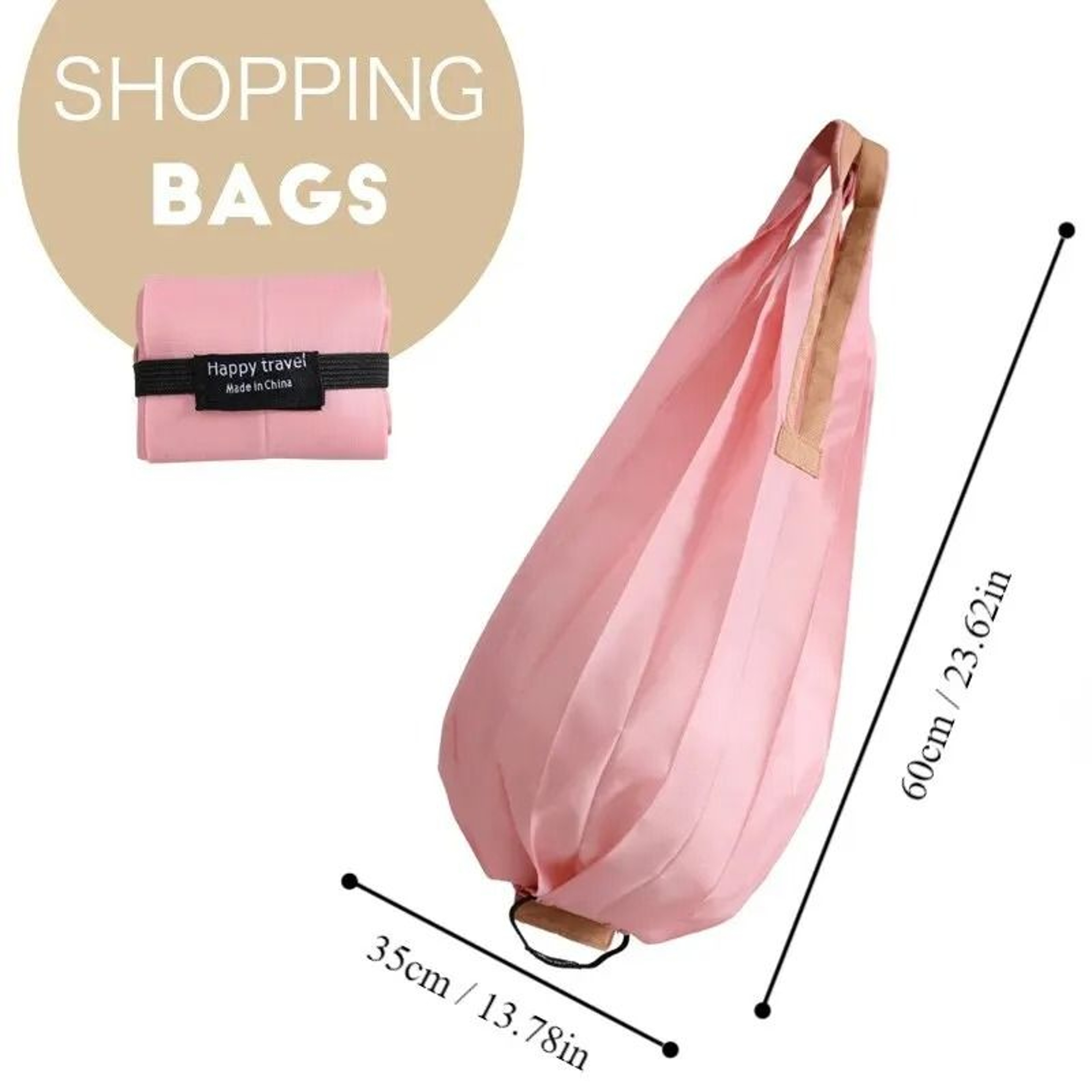 Folding EcoFriendly Shopping Bag  UltraLightweight Large Capacity Tote 7