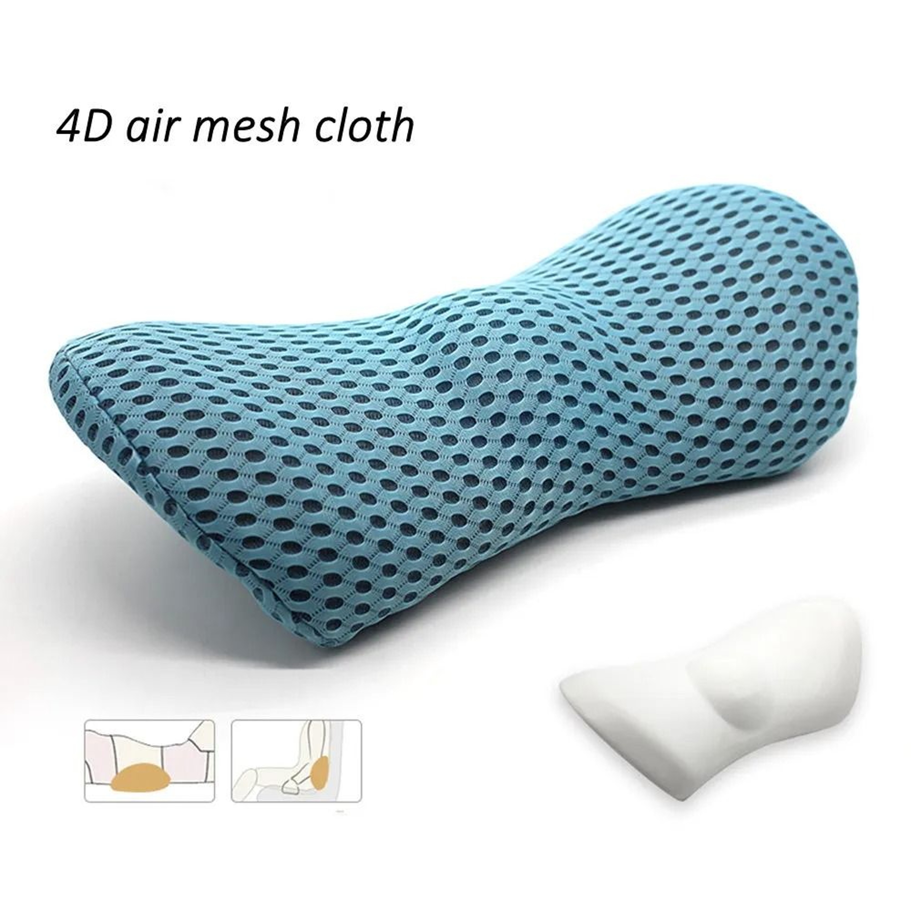 Ergonomic Memory Foam Lumbar Pillow  Supportive Back Cushion For Car  Office 9