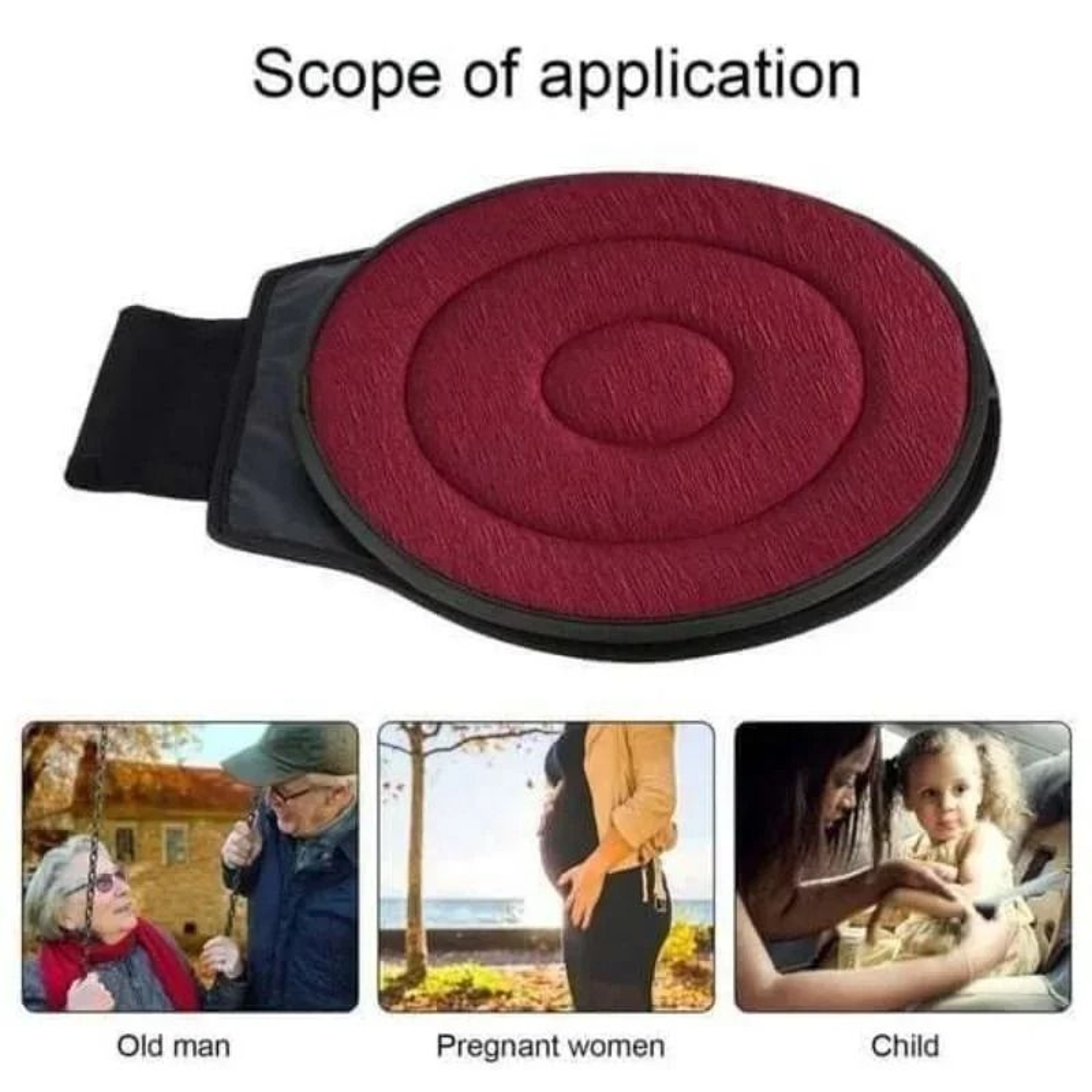 360 Rotating Memory Foam Seat Cushion 2