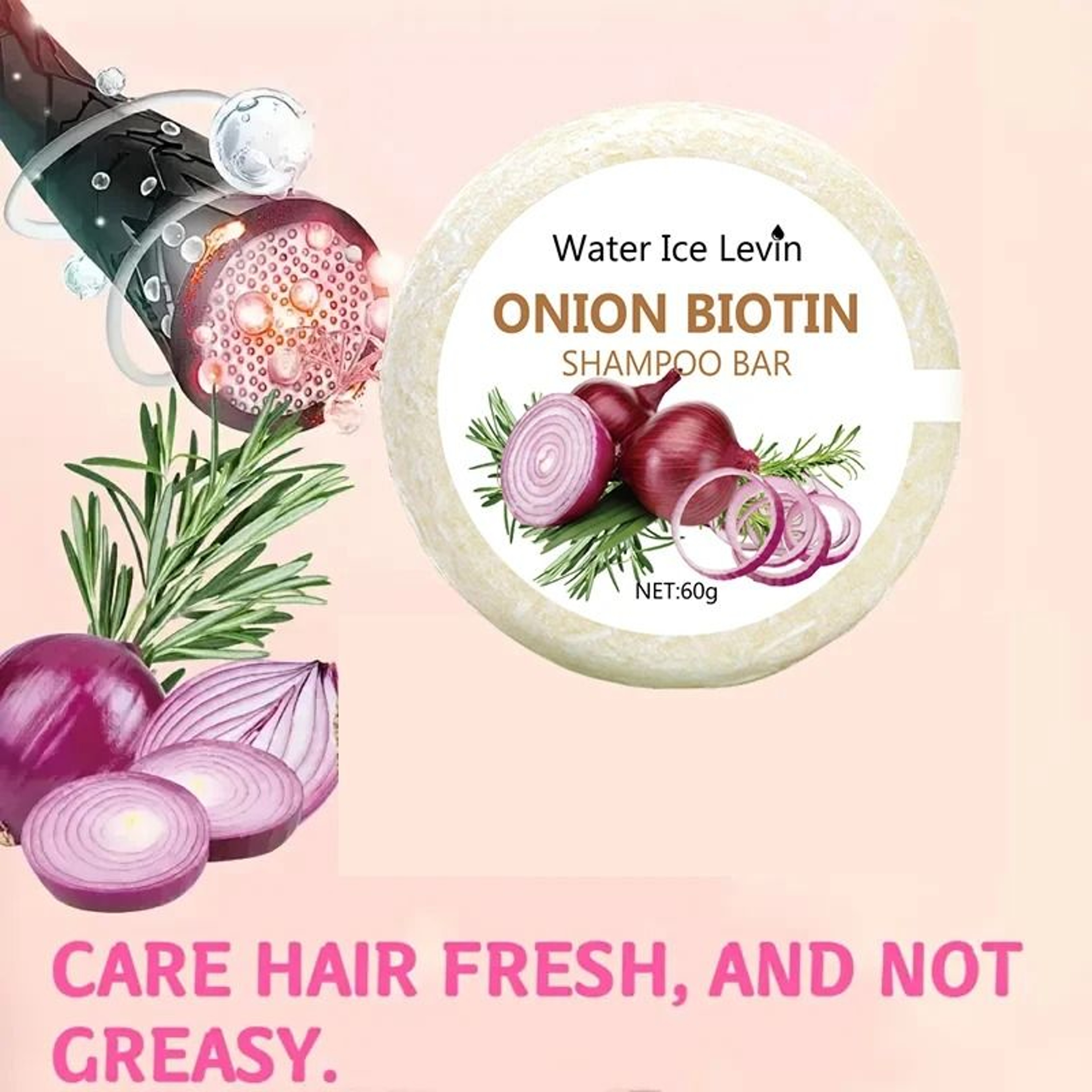 Onion  Biotin Revitalizing Shampoo Bar 1