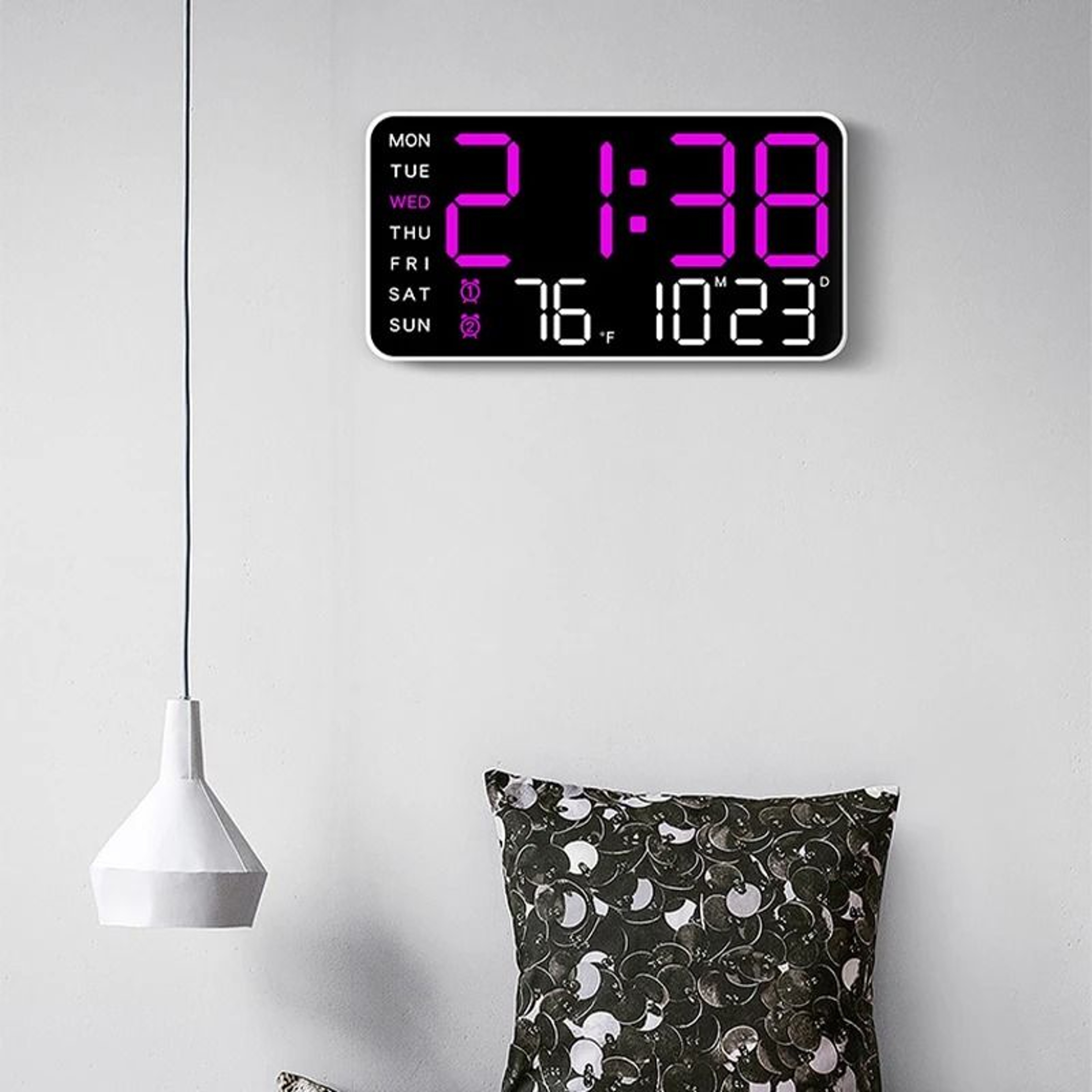 Large Digital LED Wall  Table Clock 6