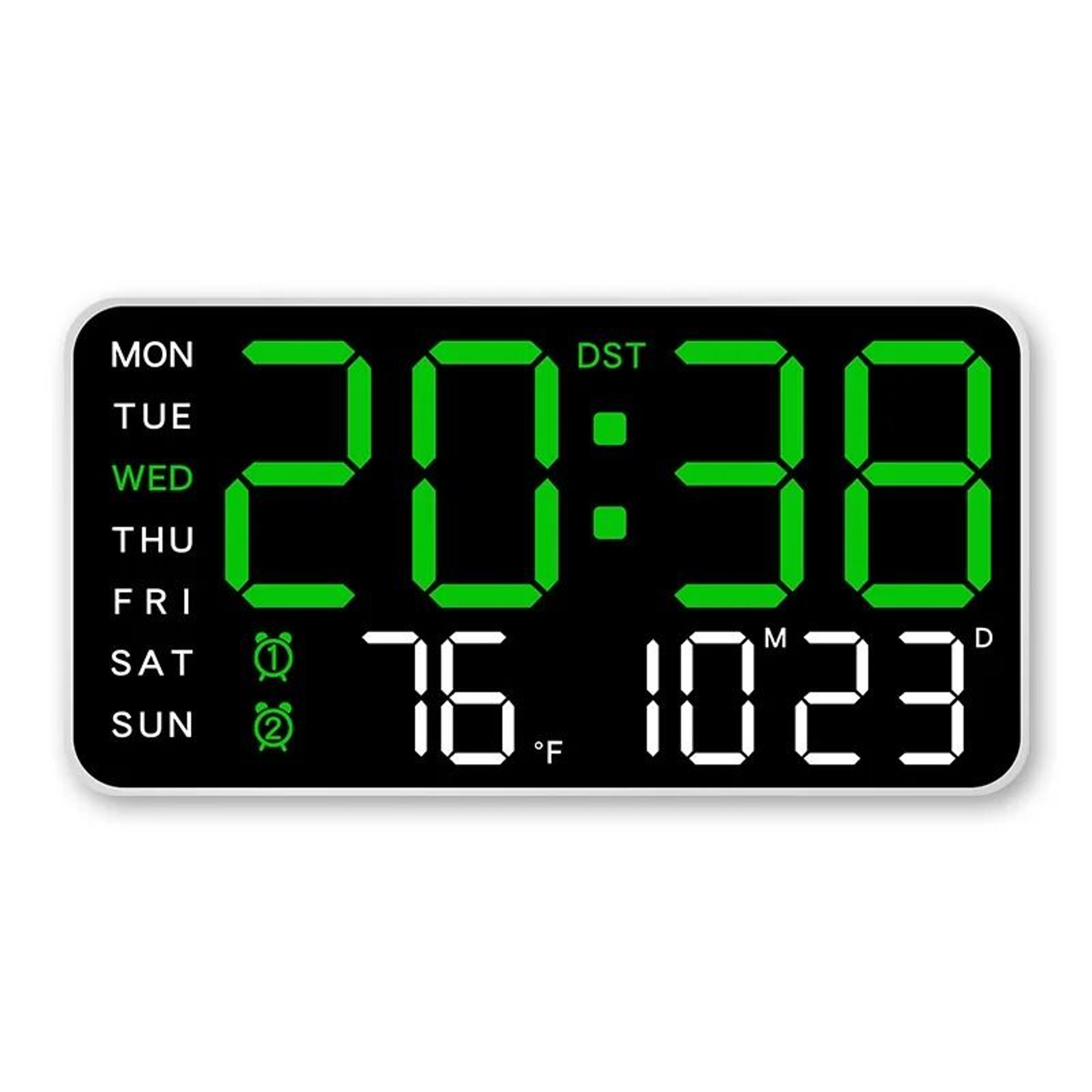 Large Digital LED Wall  Table Clock 8