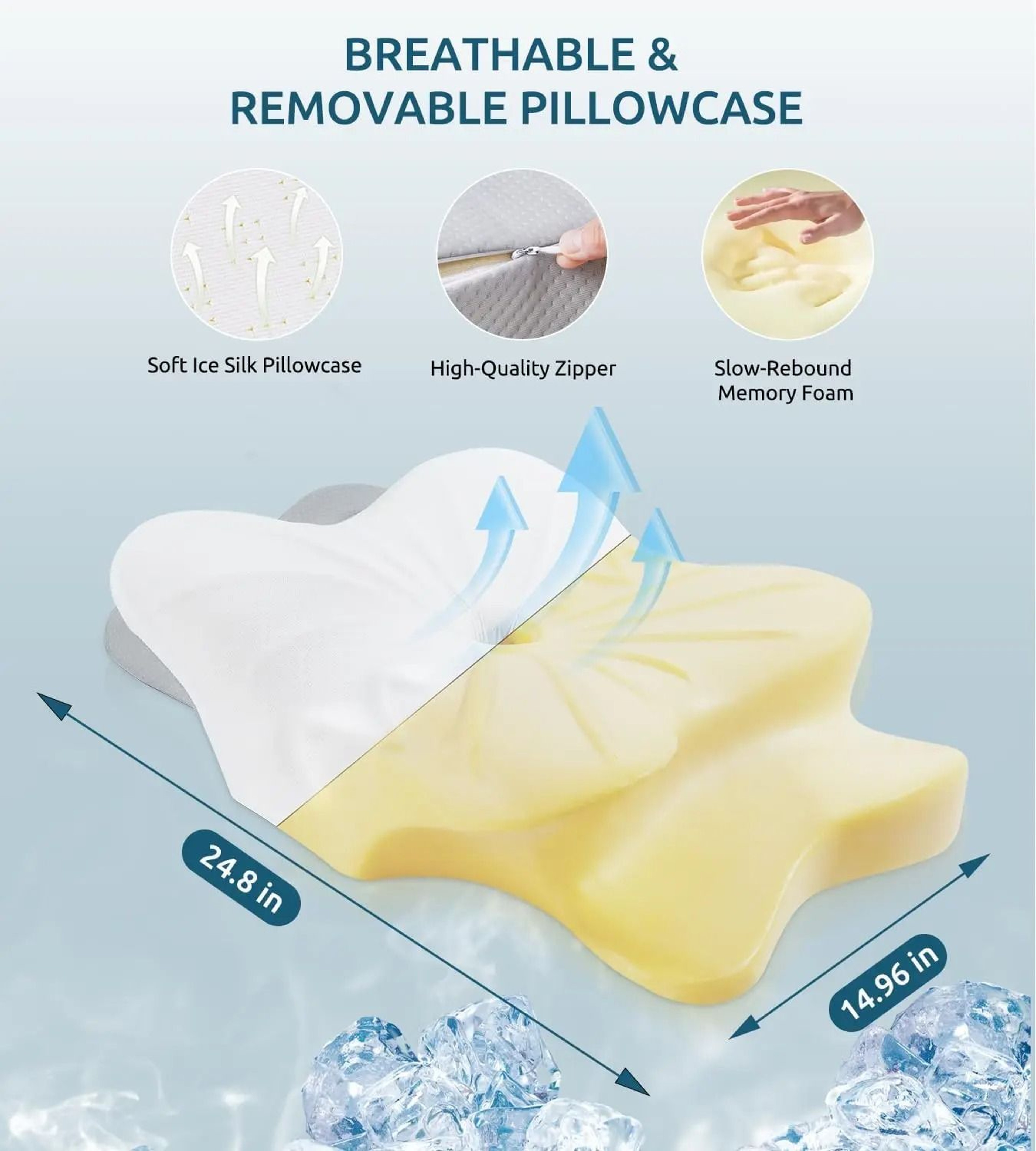 Ergonomic Memory Foam Orthopedic Cervical Pillow 5