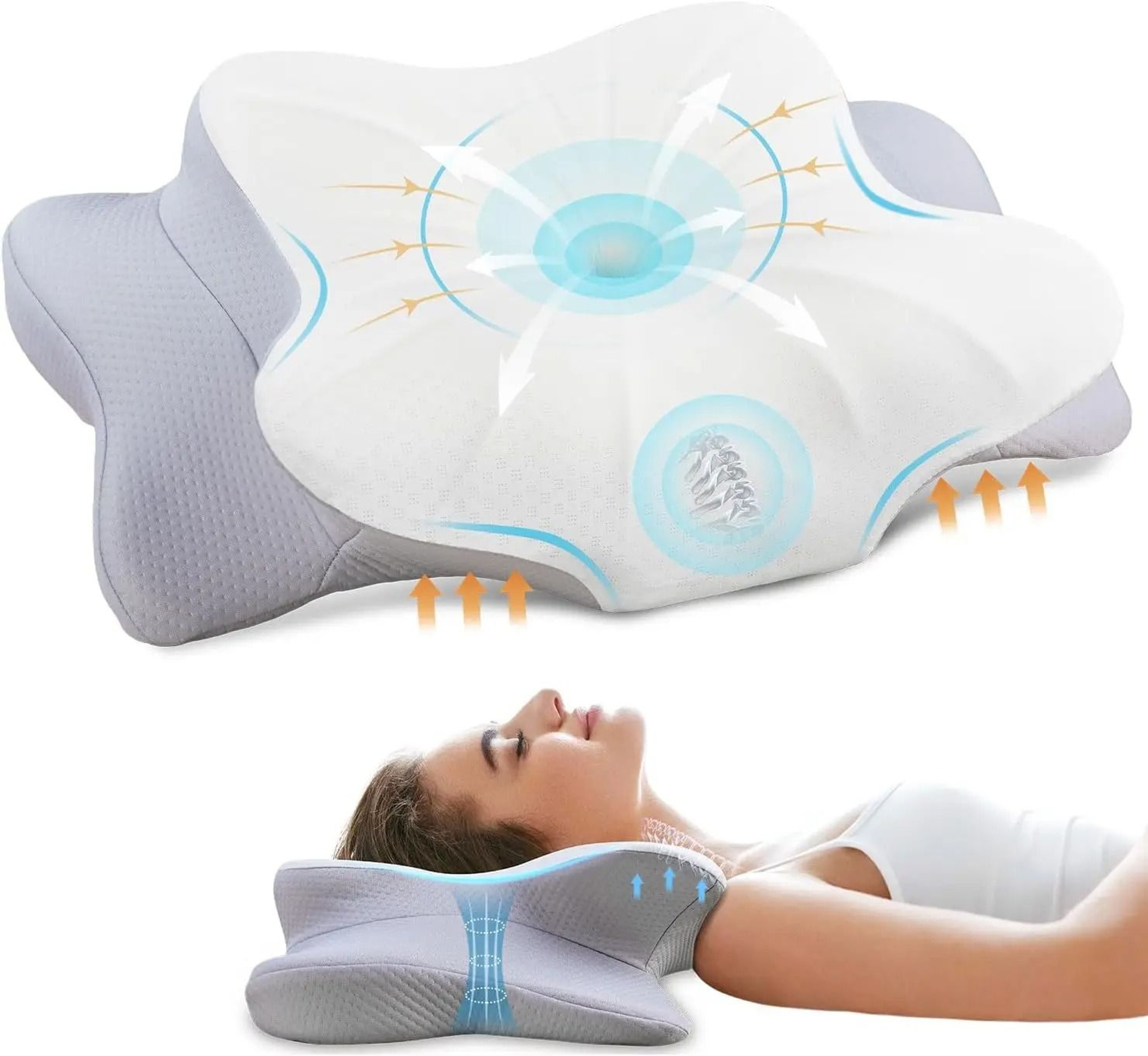 Ergonomic Memory Foam Orthopedic Cervical Pillow 6