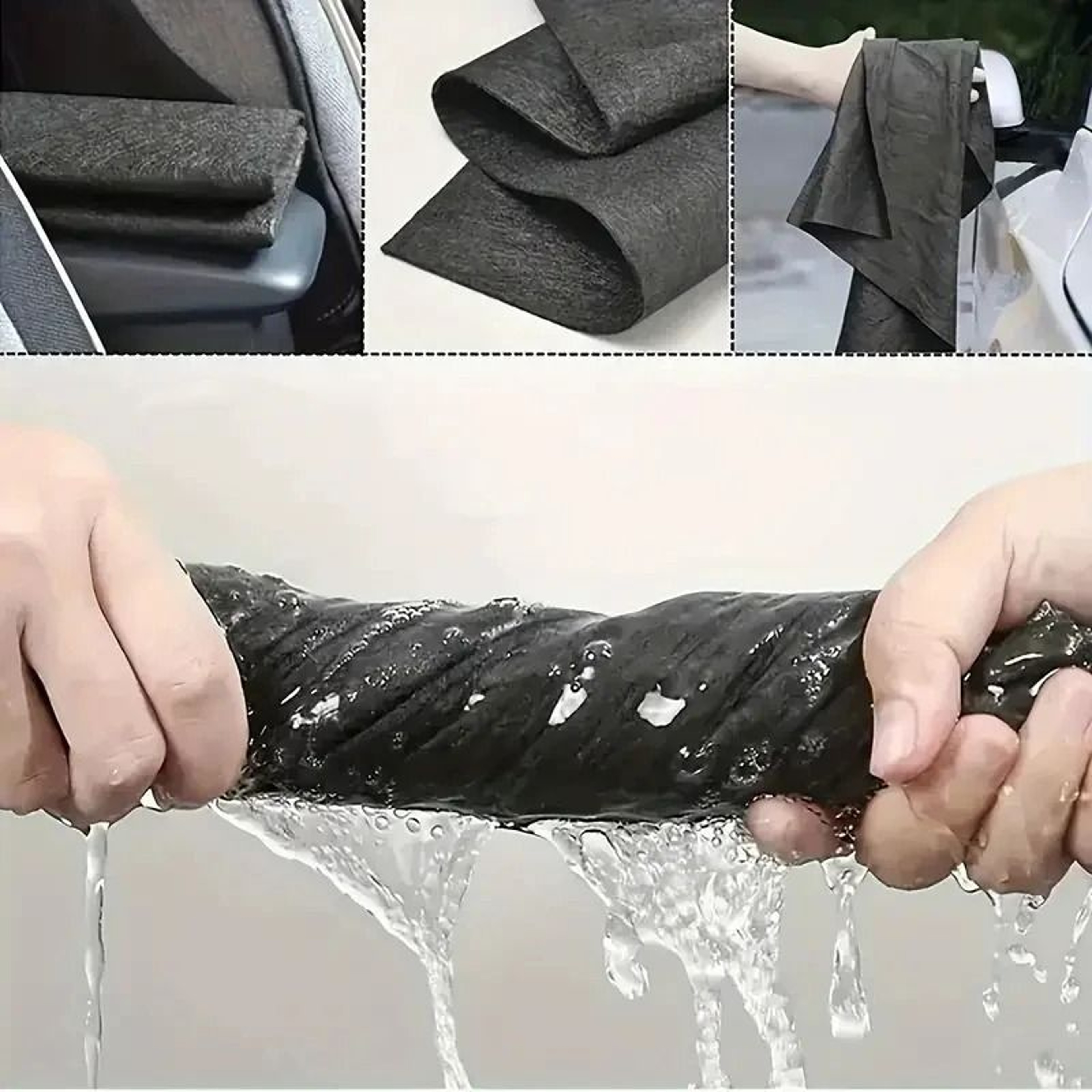 Magic Glass Cleaning Cloth  Thickened StreakFree Towel  Reusable DualSided Erase 4