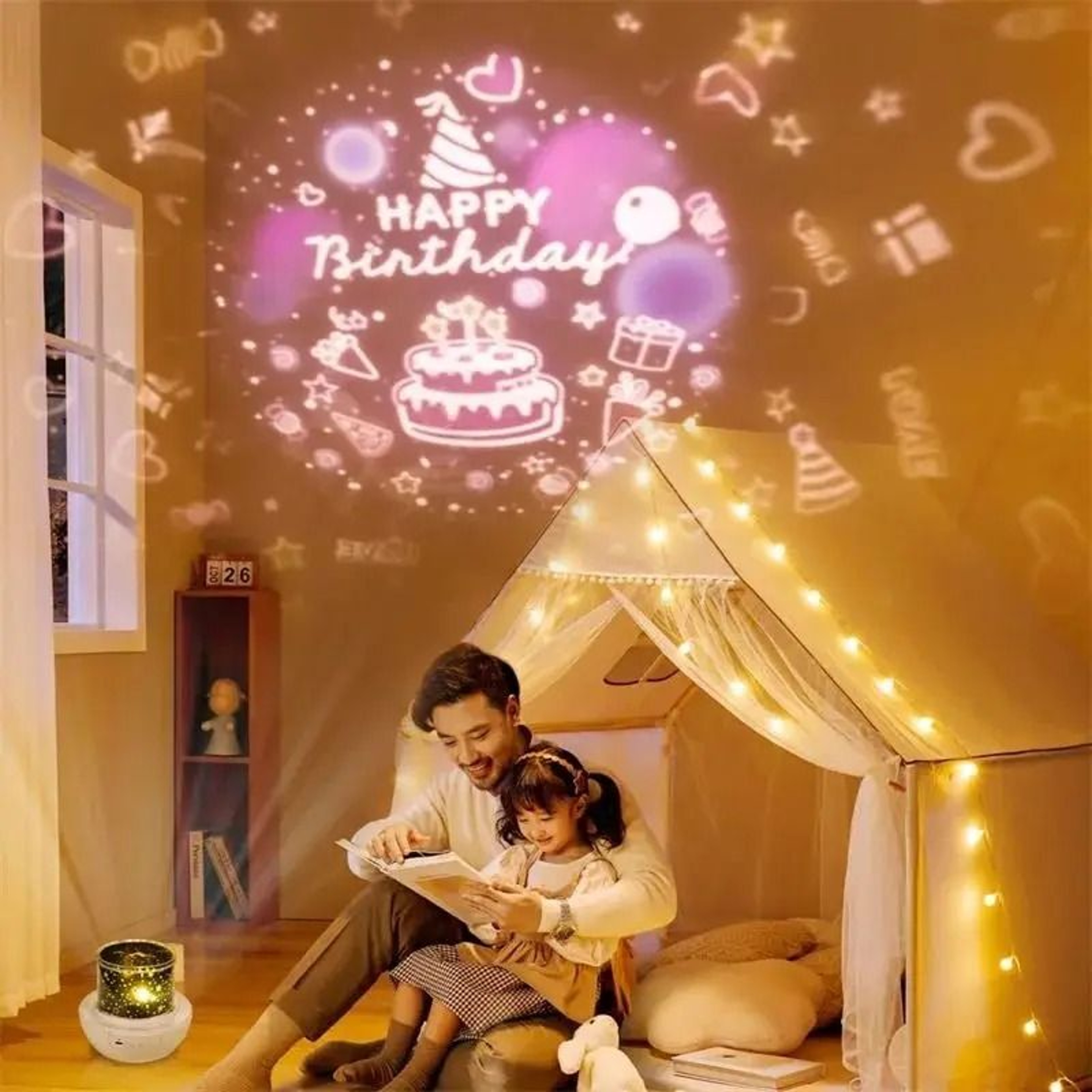 Ocean Night Light Projector  360 Rotating Starry Sky Projector For Kids Bedrooms 5
