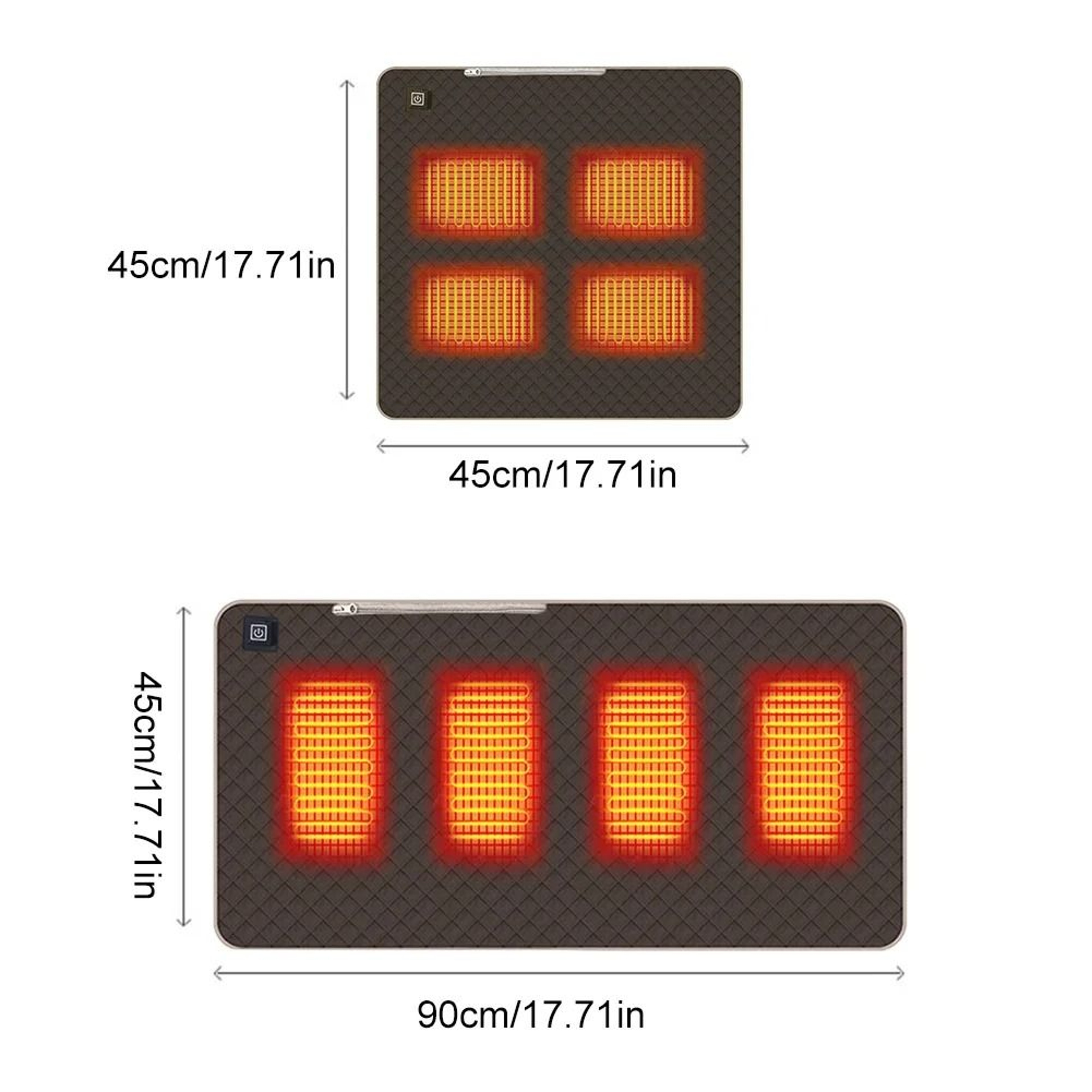 5V USB Graphene Heating Pad  3Level Thermal Cushion For Outdoor Camping  Home 5