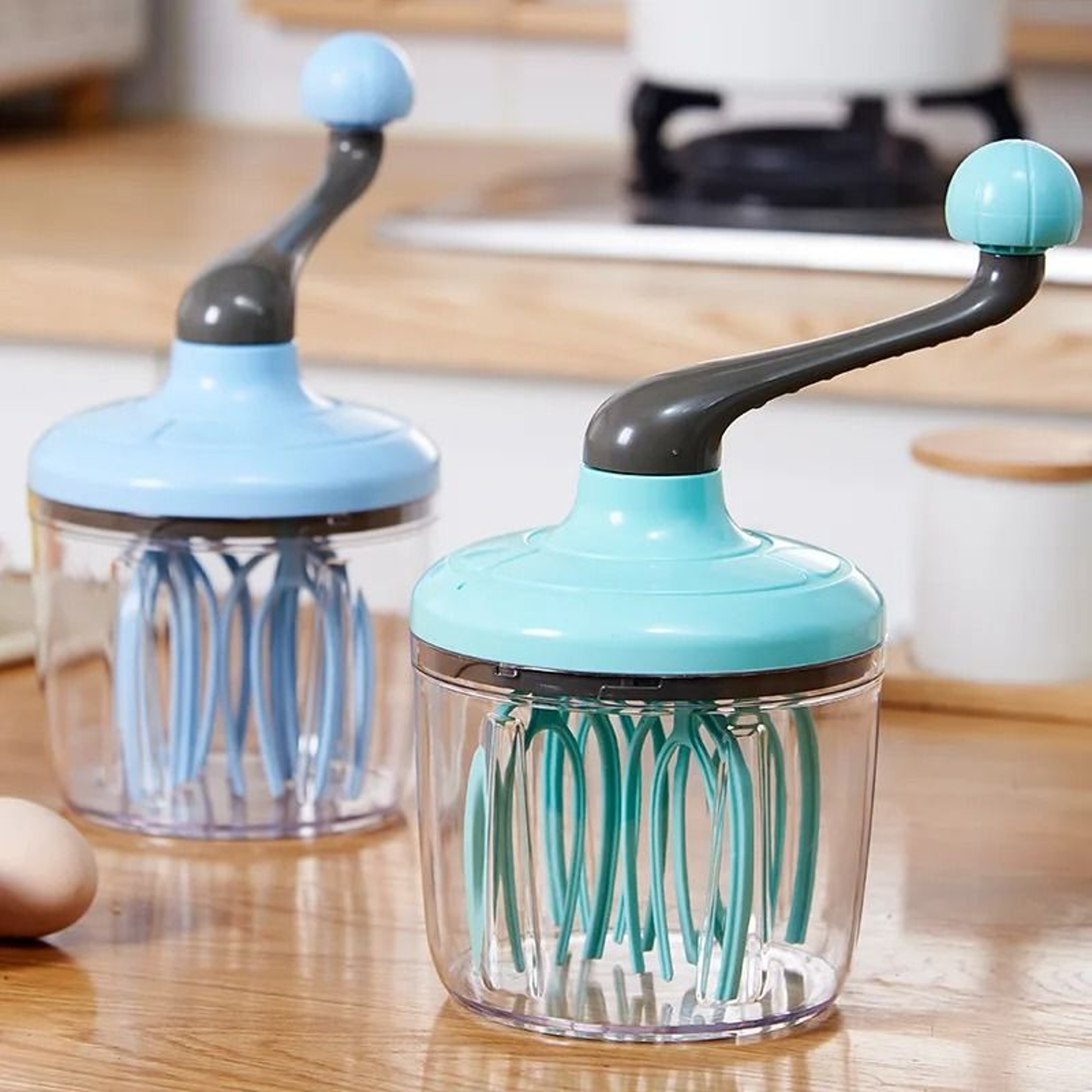 SemiAutomatic Manual Whisk  HighEfficiency Household Cake Baking Tool 4