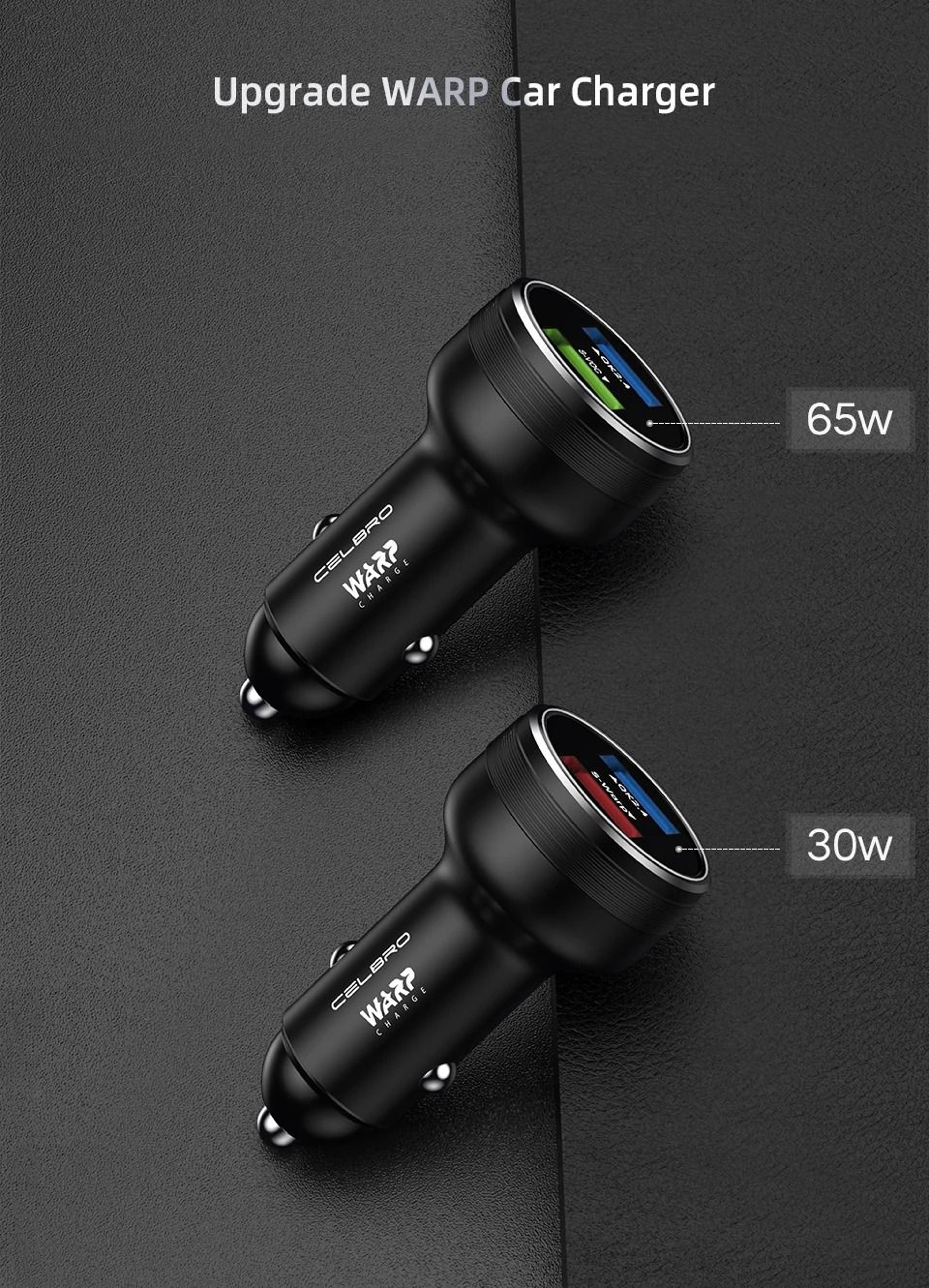 80W Dual USB SuperVOOC Fast Car Charger 2