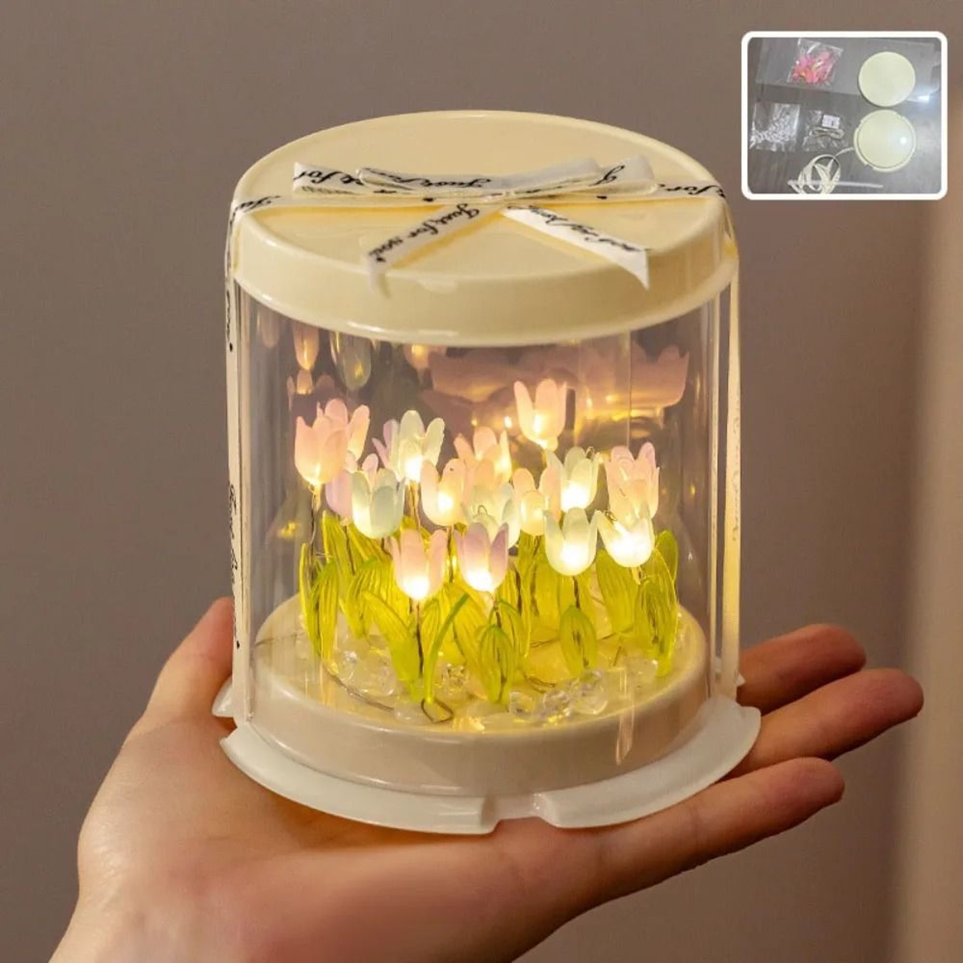 Handmade Enchanted Garden Mini Tulip Night Light 9