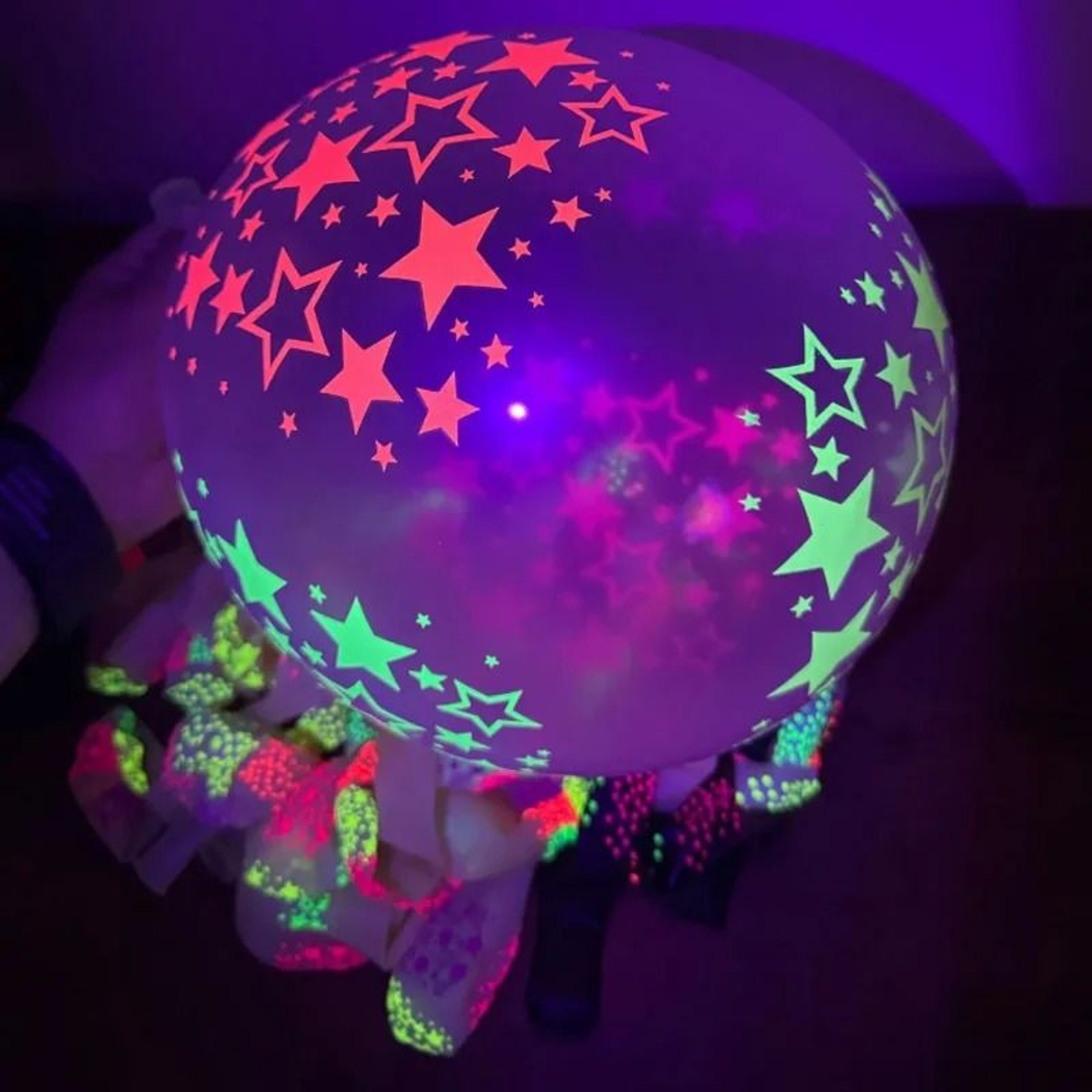 Fluorescent GlowintheDark Balloons  10 Pcs Luminous Heart Decor 6
