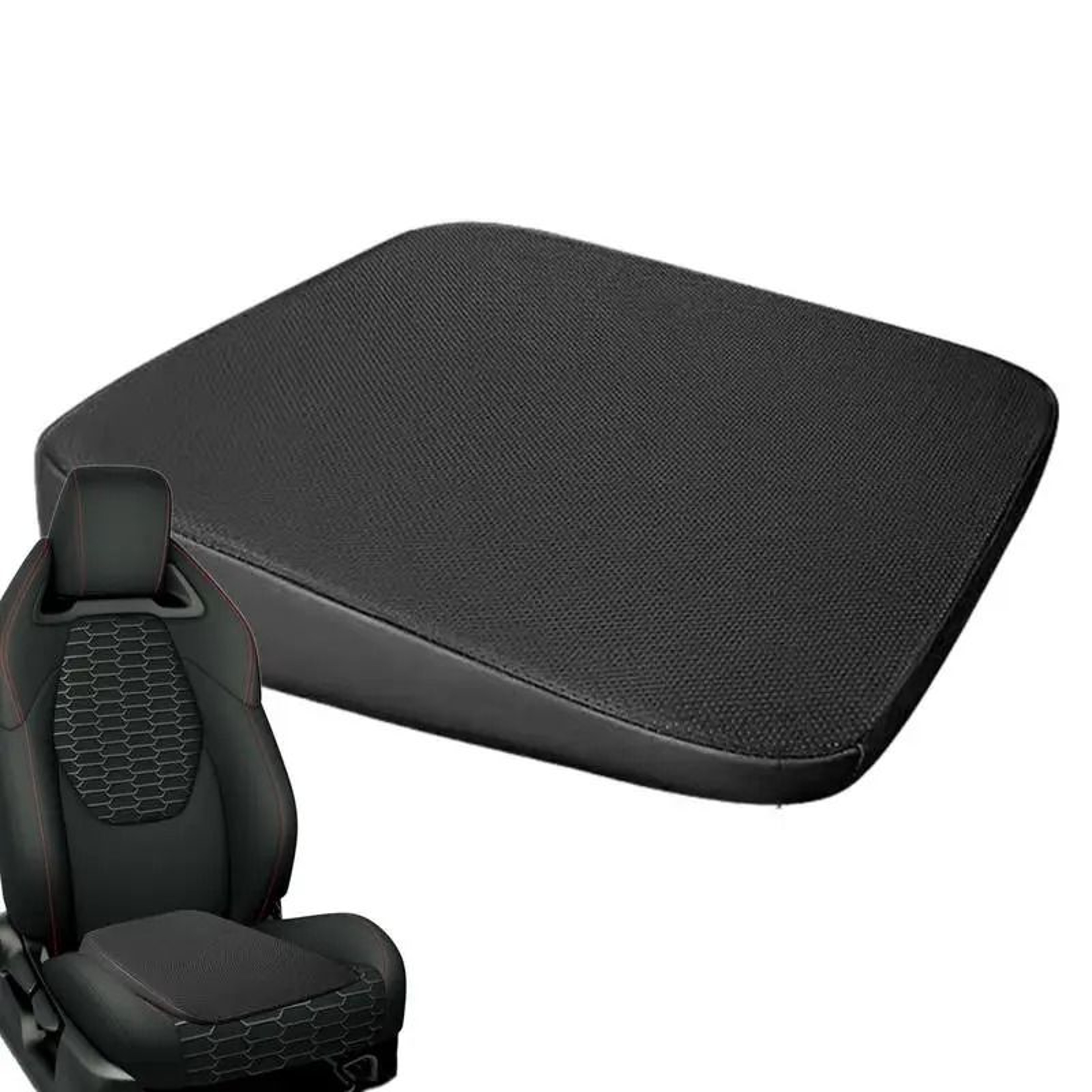 Wedge Car Seat Cushion  Ergonomic Adult Booster Pad For Drivers 2