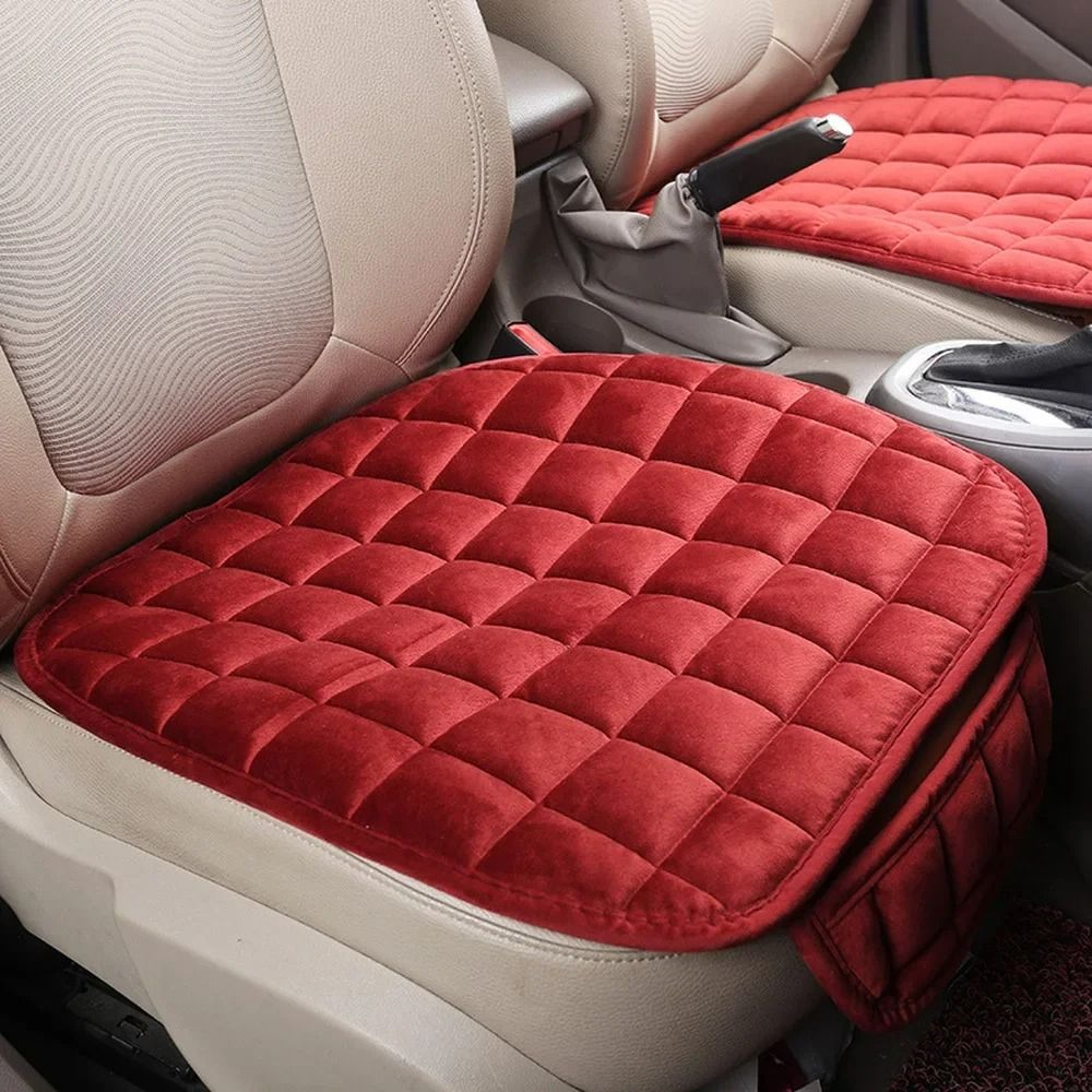 Universal Winter Thermal Plush Car Seat Protector 4