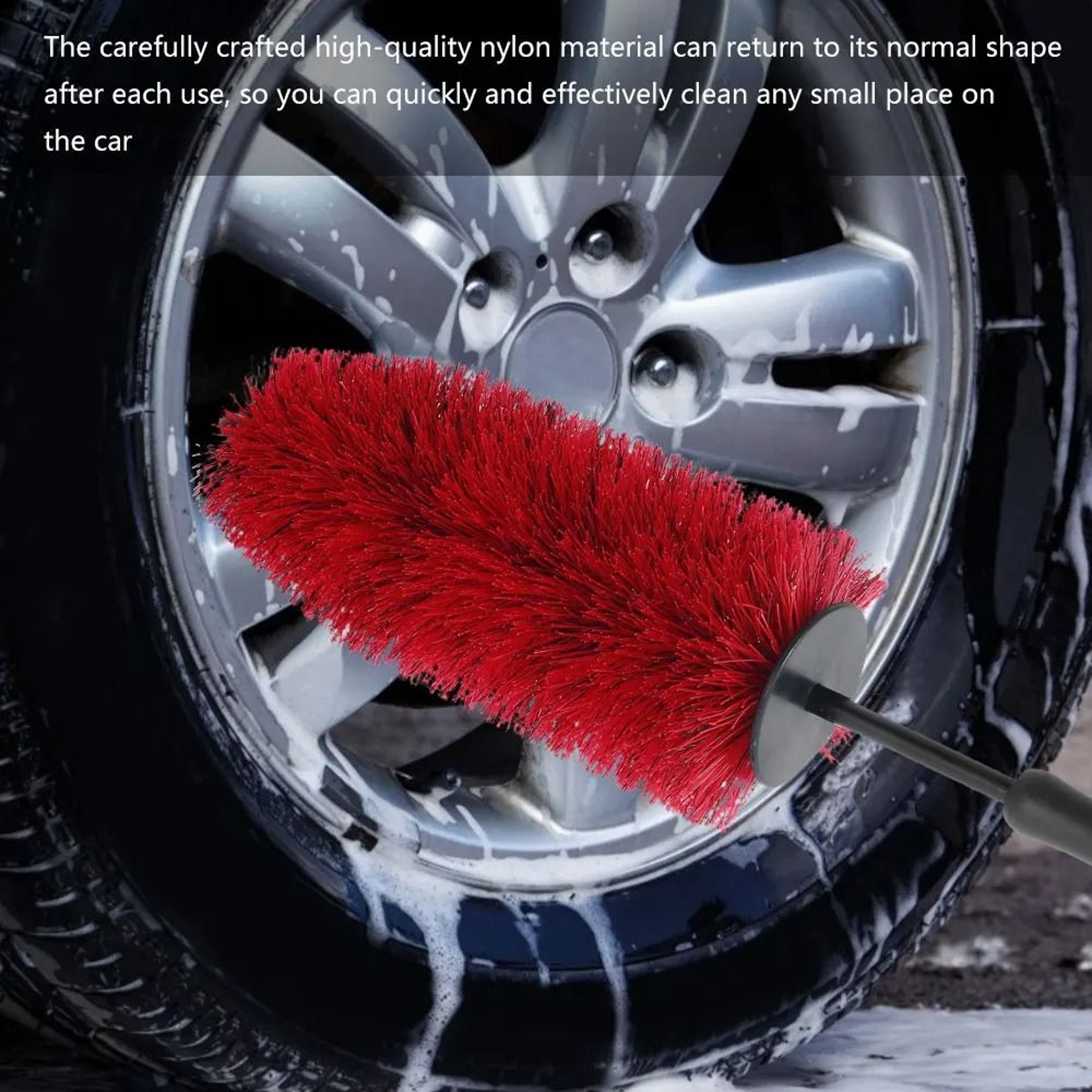 SoftBristle Wheel  Rim Detailing Brush 2