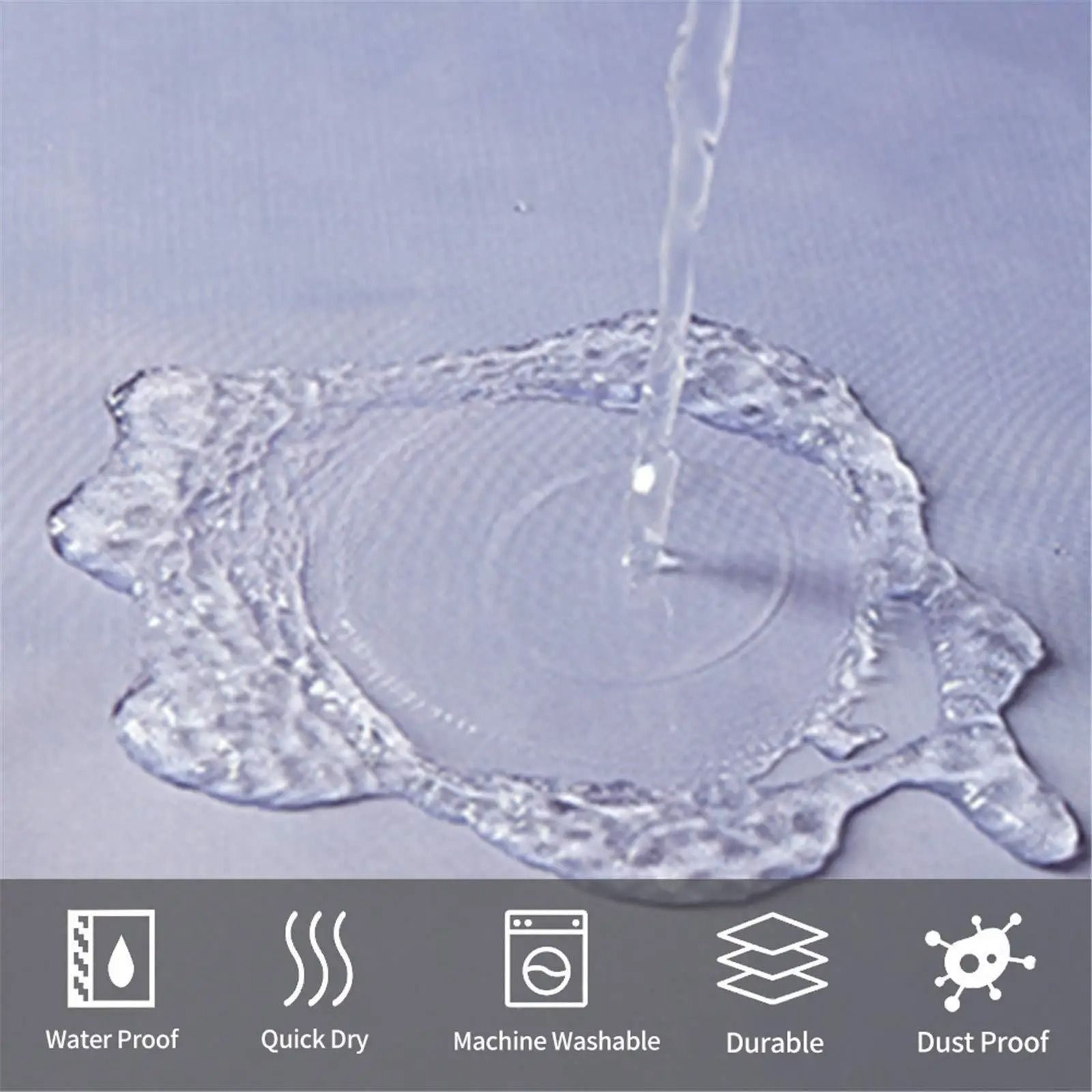 Gradual Change Digital Printing Shower Curtain 3