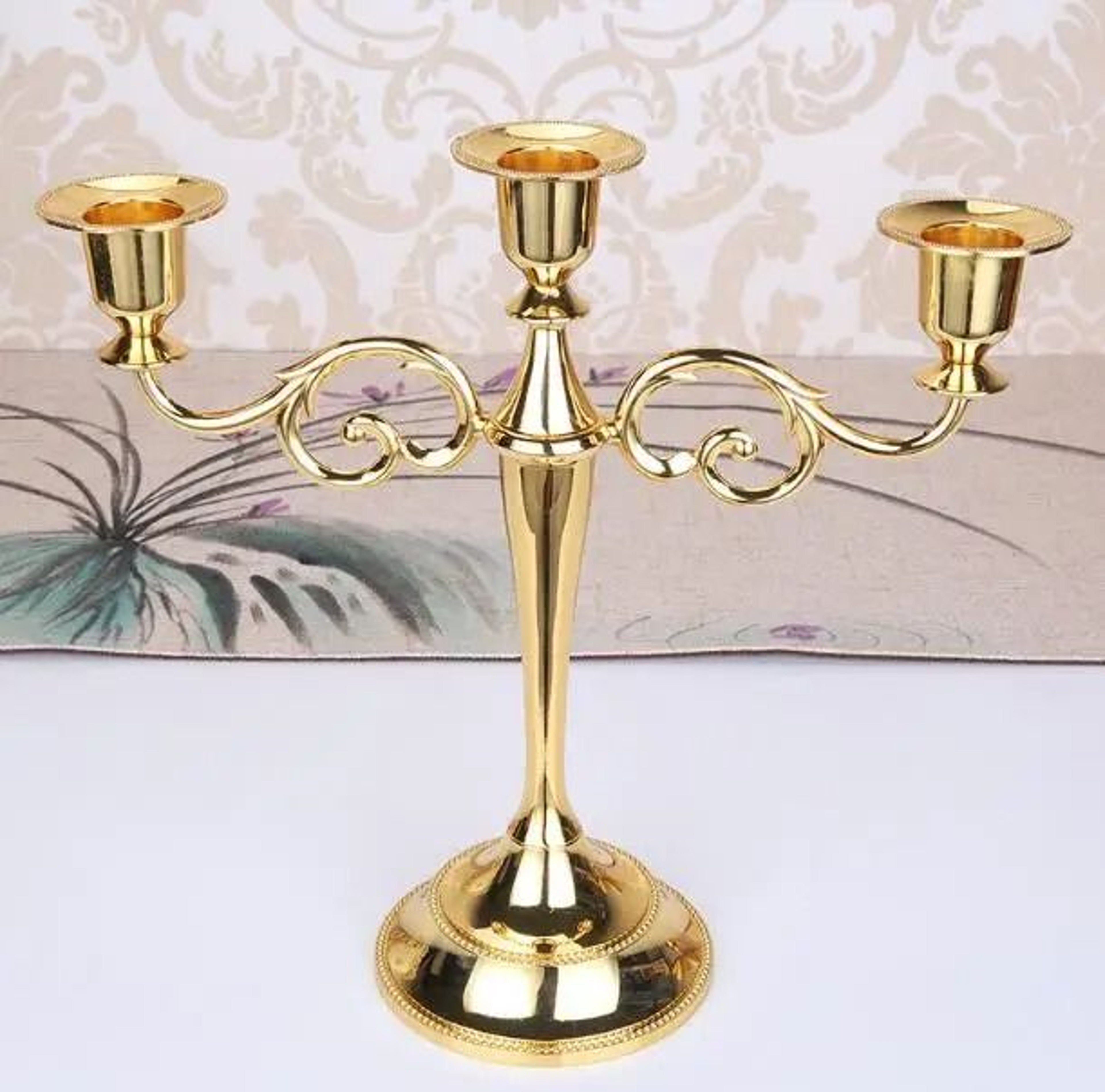 Retro 3Arm Metal Candelabra 9