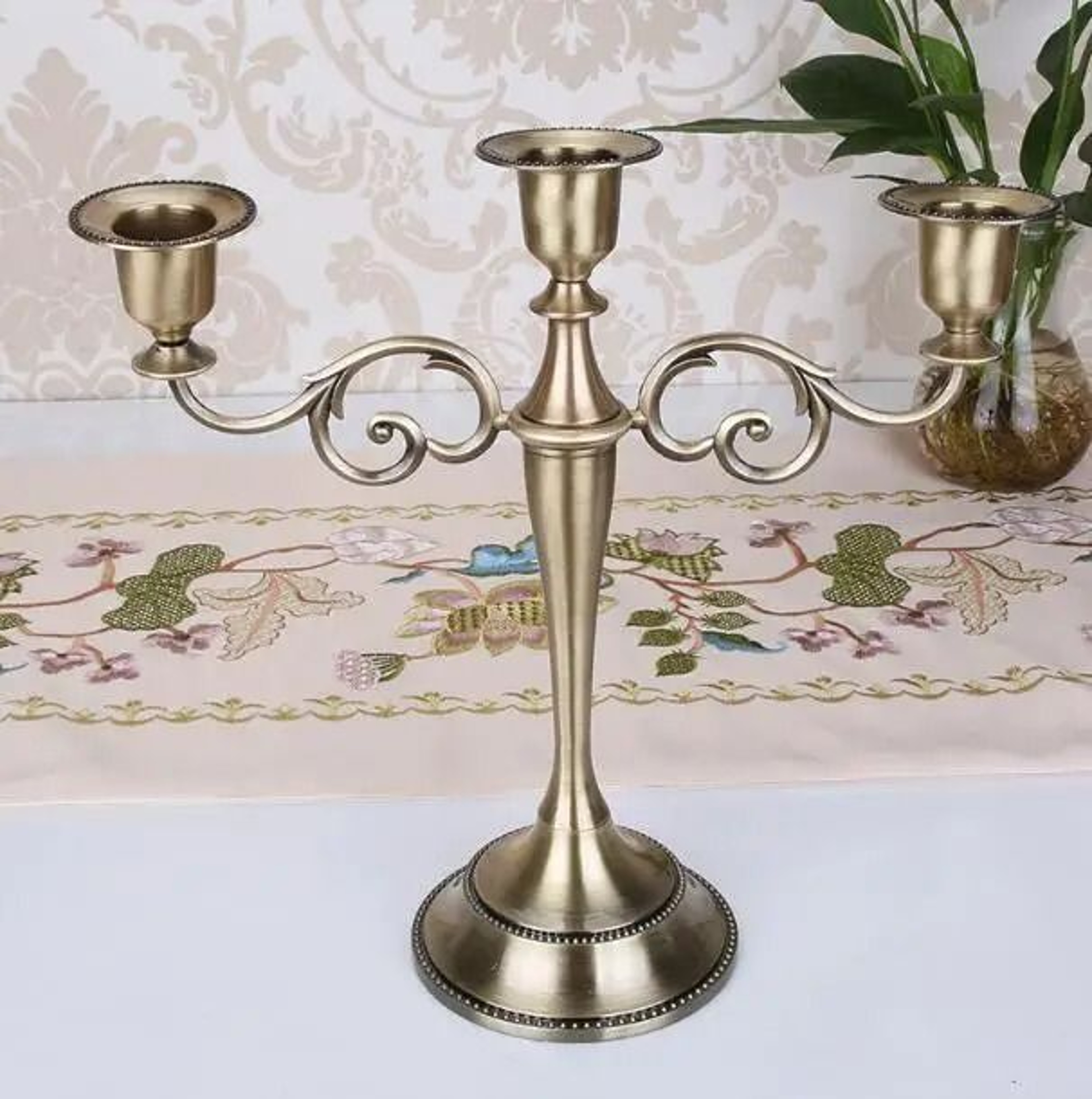 Retro 3Arm Metal Candelabra 7