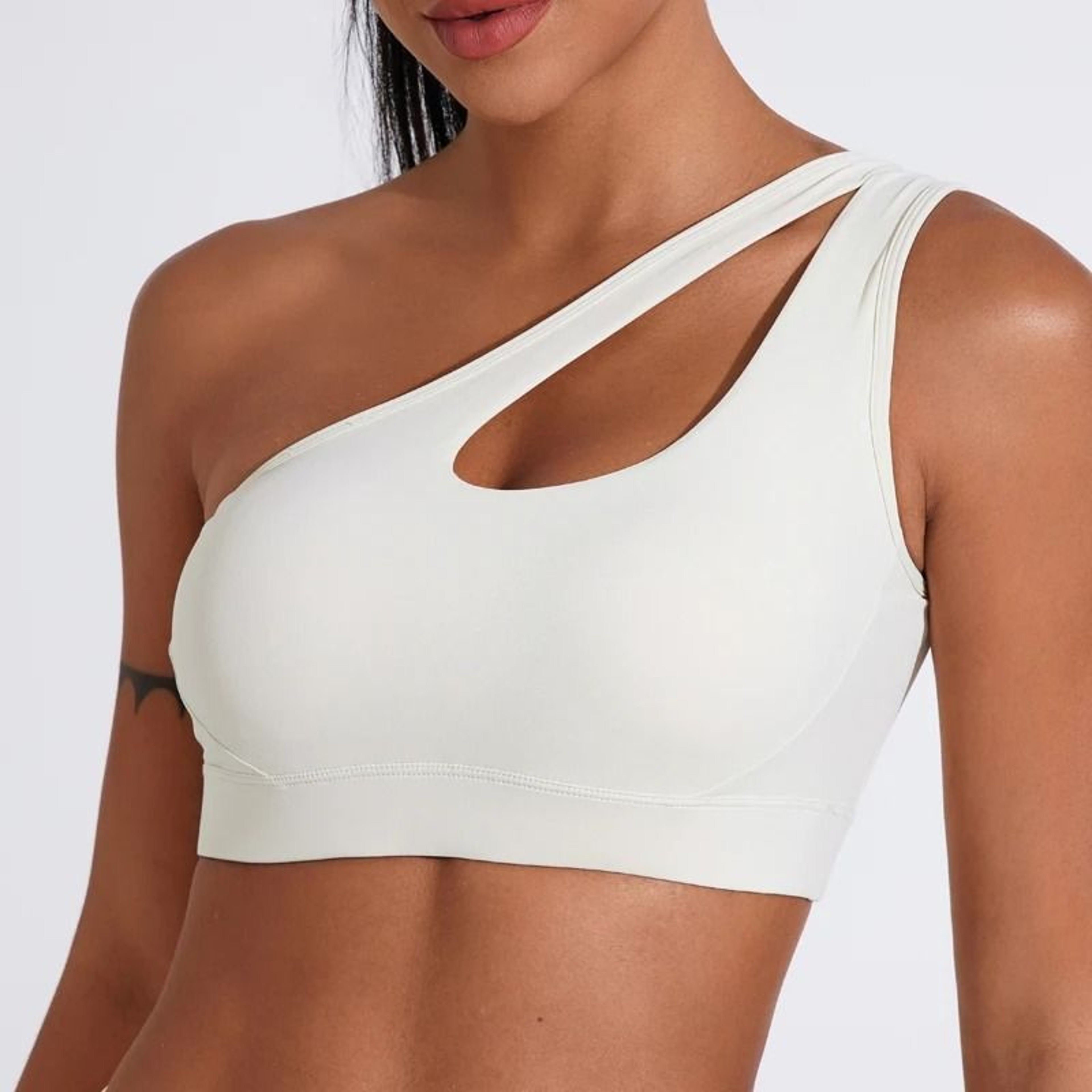 Sexy OneShoulder HighStretch Sports Bra 4