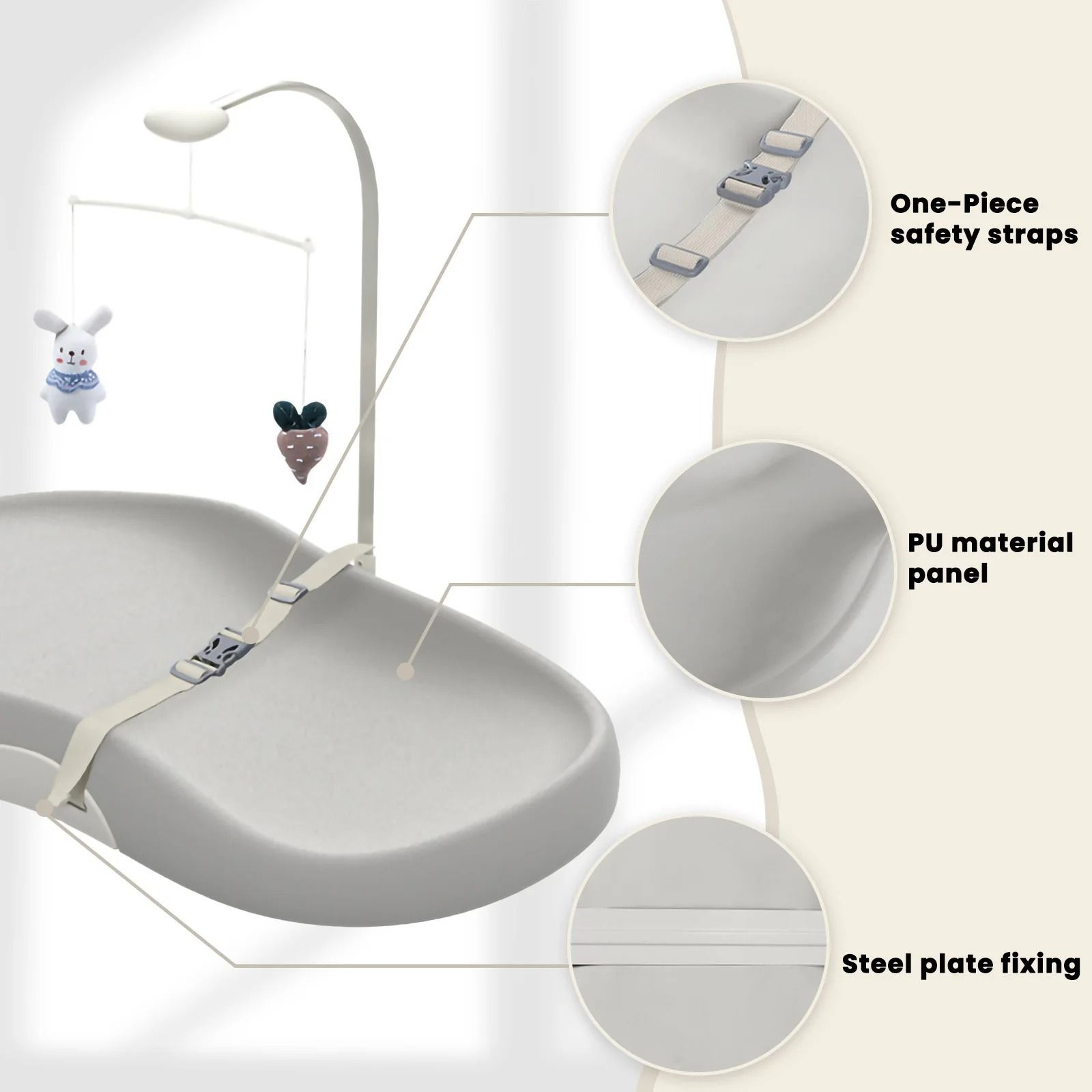 Nursery Style Contoured Baby Changing Pad 3
