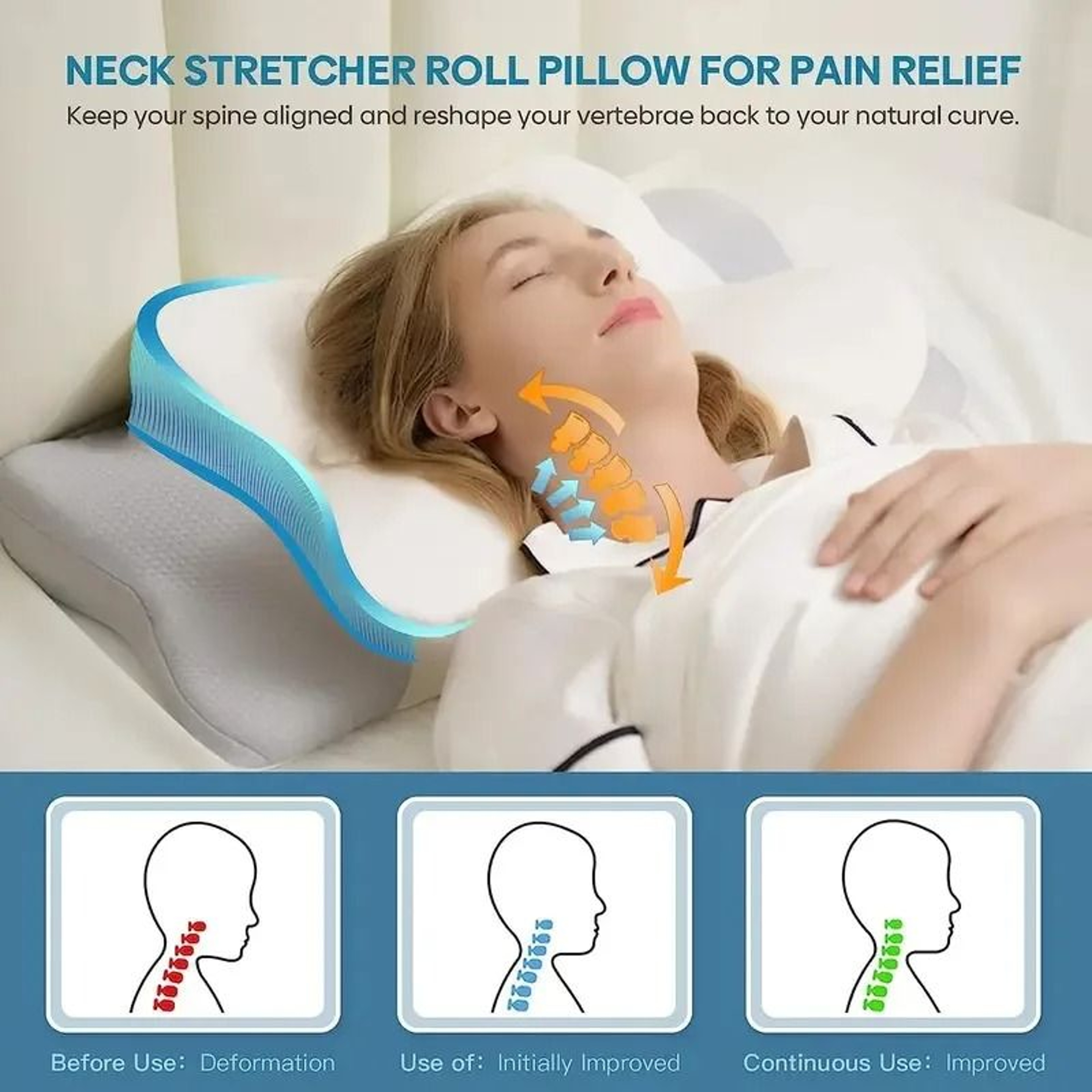 Odorless Orthopedic Memory Foam Pillow 1