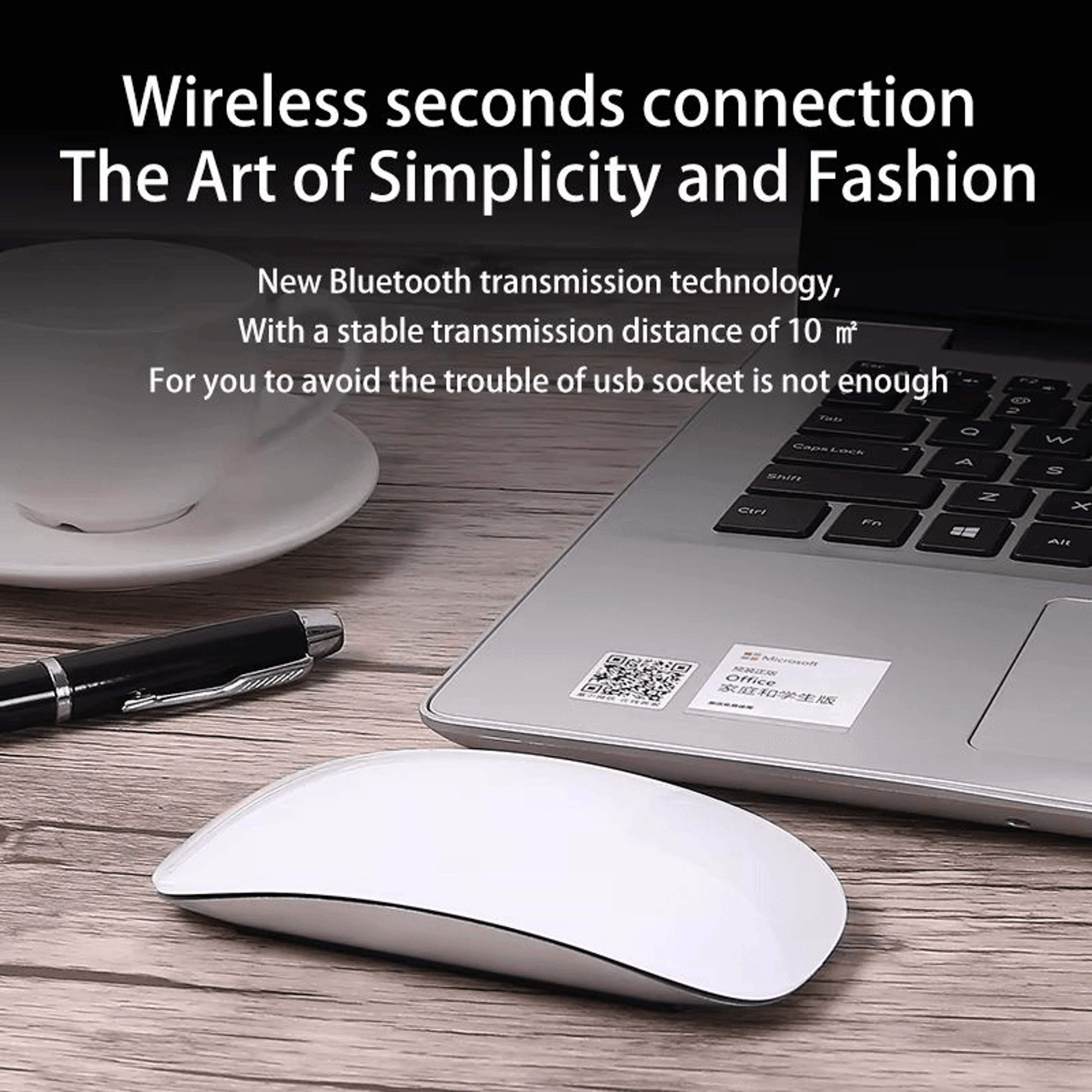 Wireless Bluetooth Multi-Touch Mouse for Apple Devices Smooth Scrolling & Easy Control – view 4