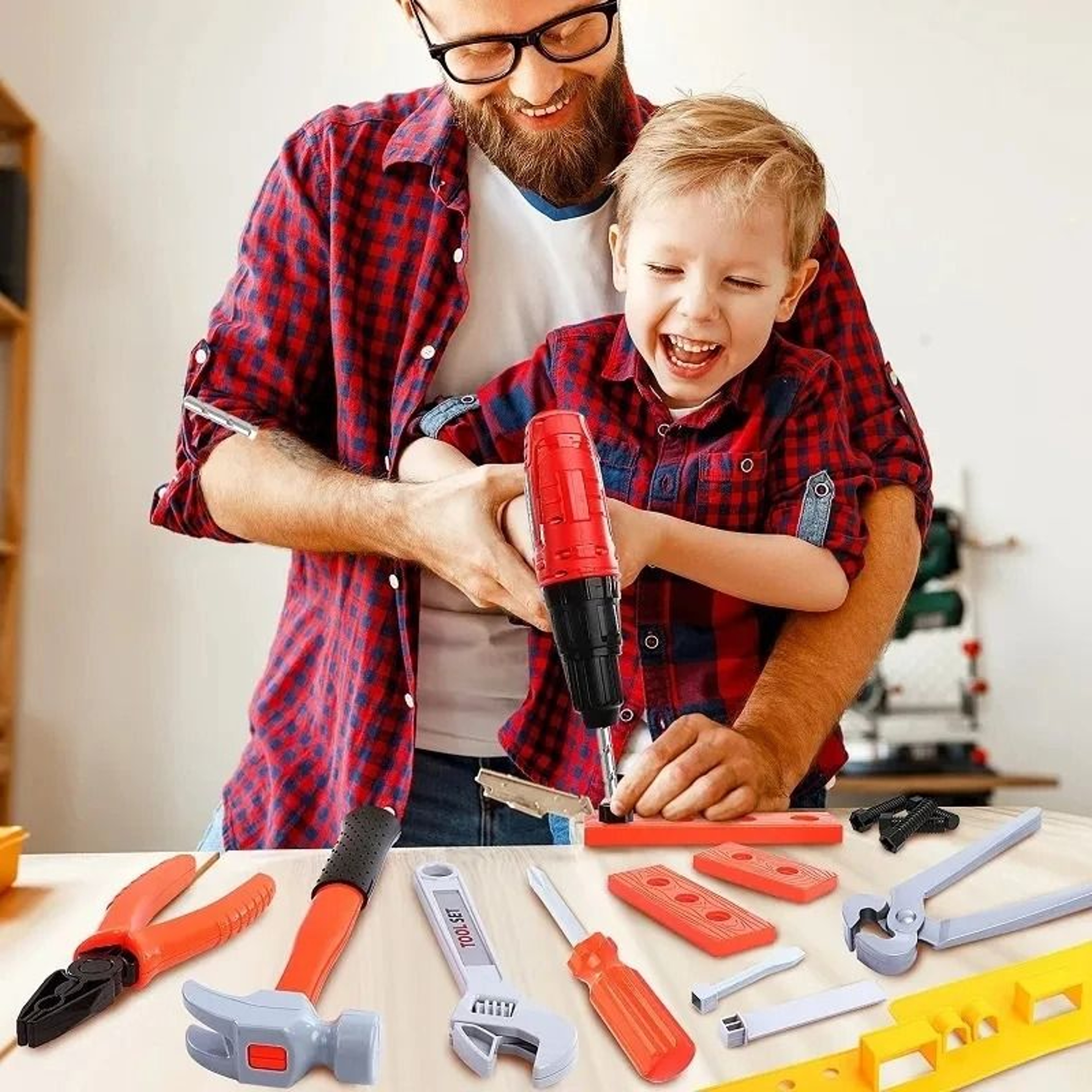 Childrens Engineer Simulation Repair Tool Kit  Interactive Builder Playset 6