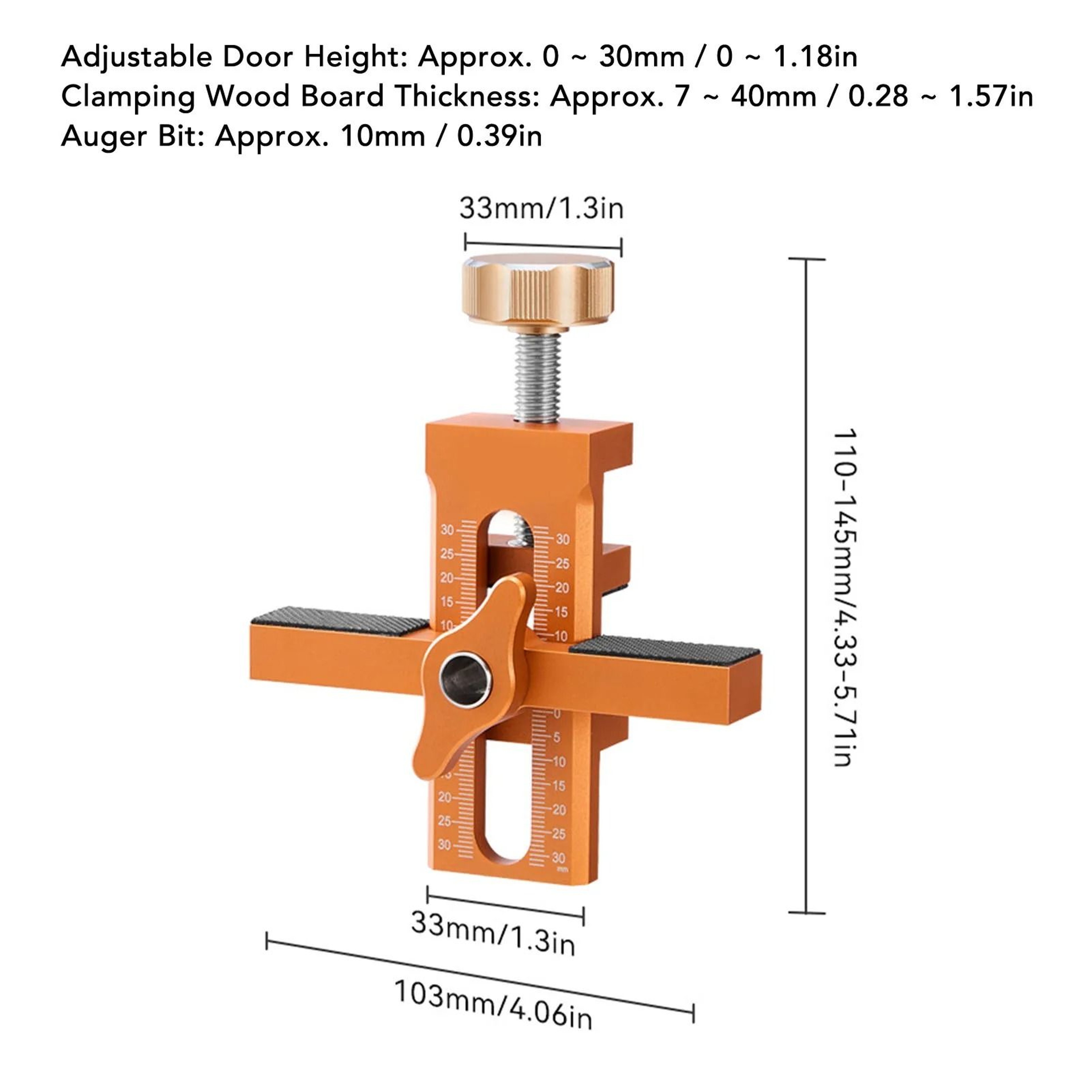 Cabinet Door Mounting Jig  Professional Aluminum Alloy Installation Positioner 5