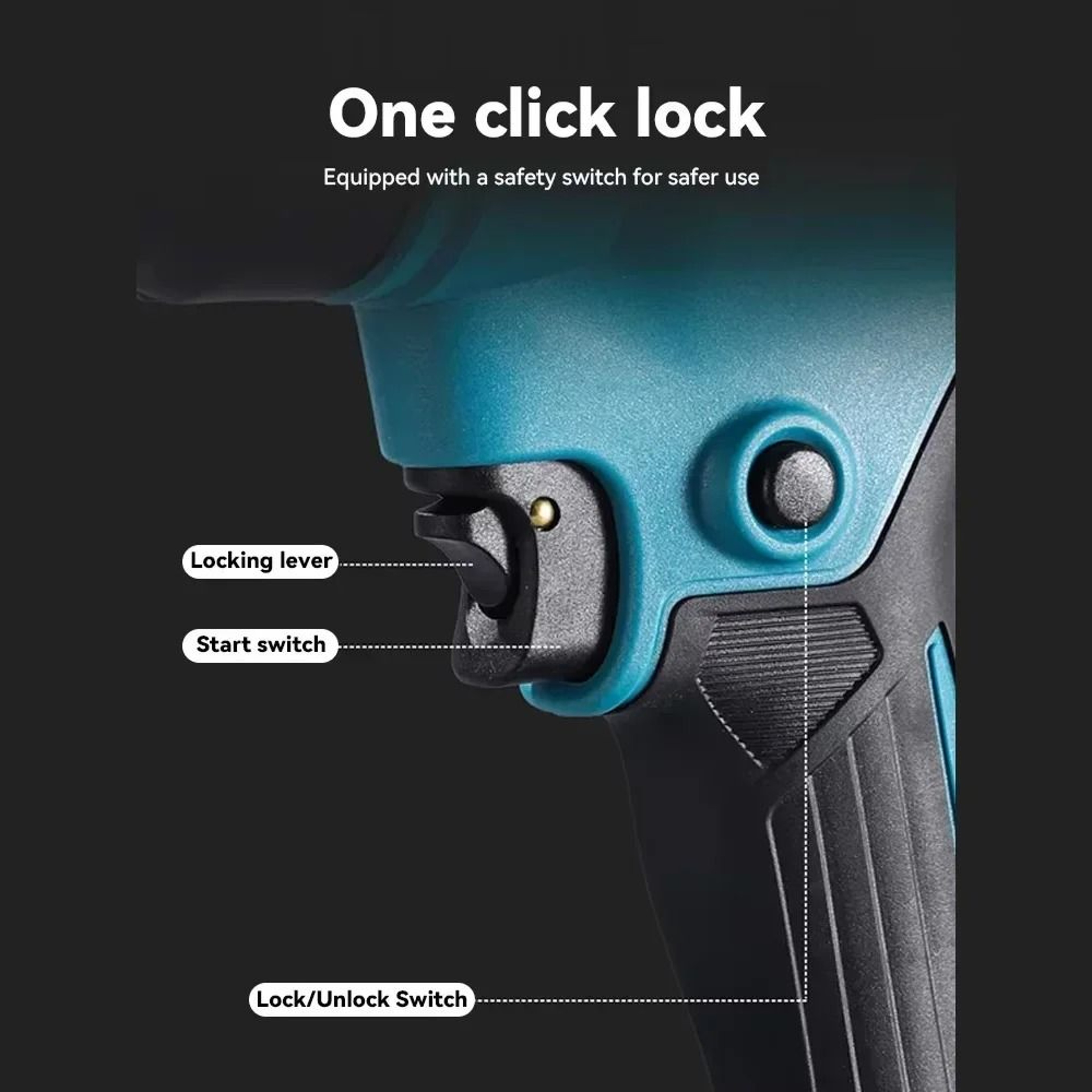 21V Cordless Heat Gun  Portable HighPower Thermal Blower With LED Display 5