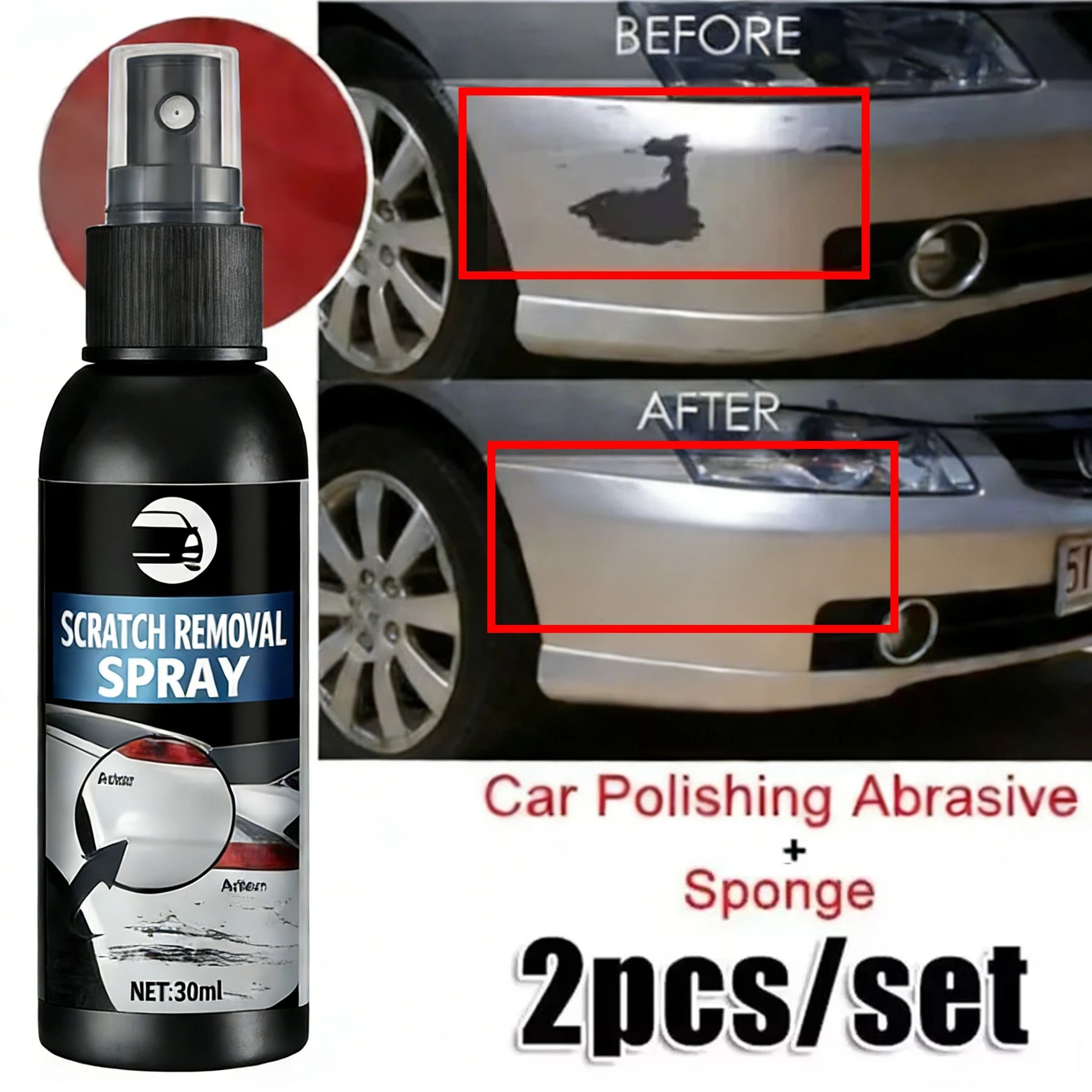 Professional 2Piece Car Scratch  Swirl Repair System 0