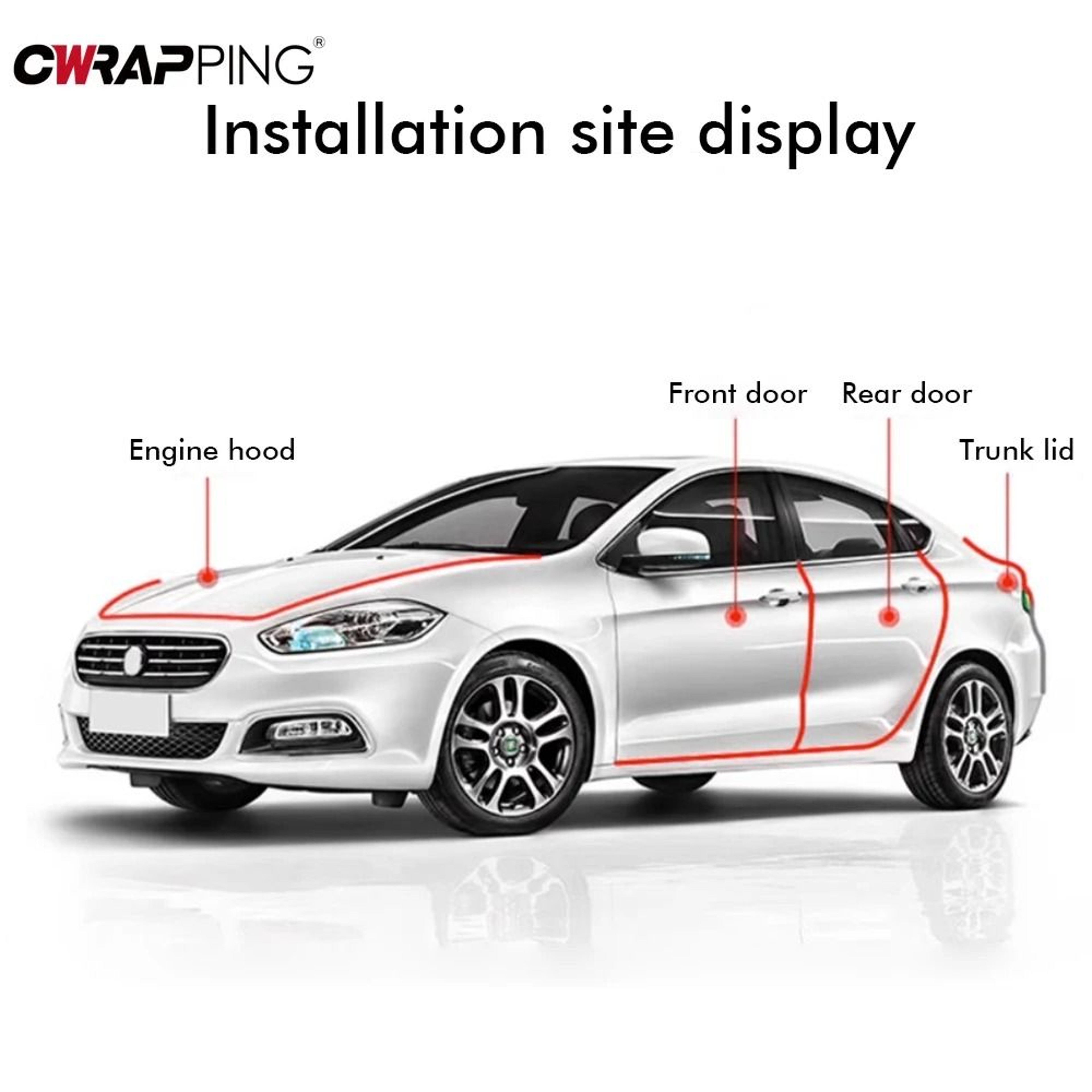 UltraClear UShape Car Door Edge  Paint Protector 5