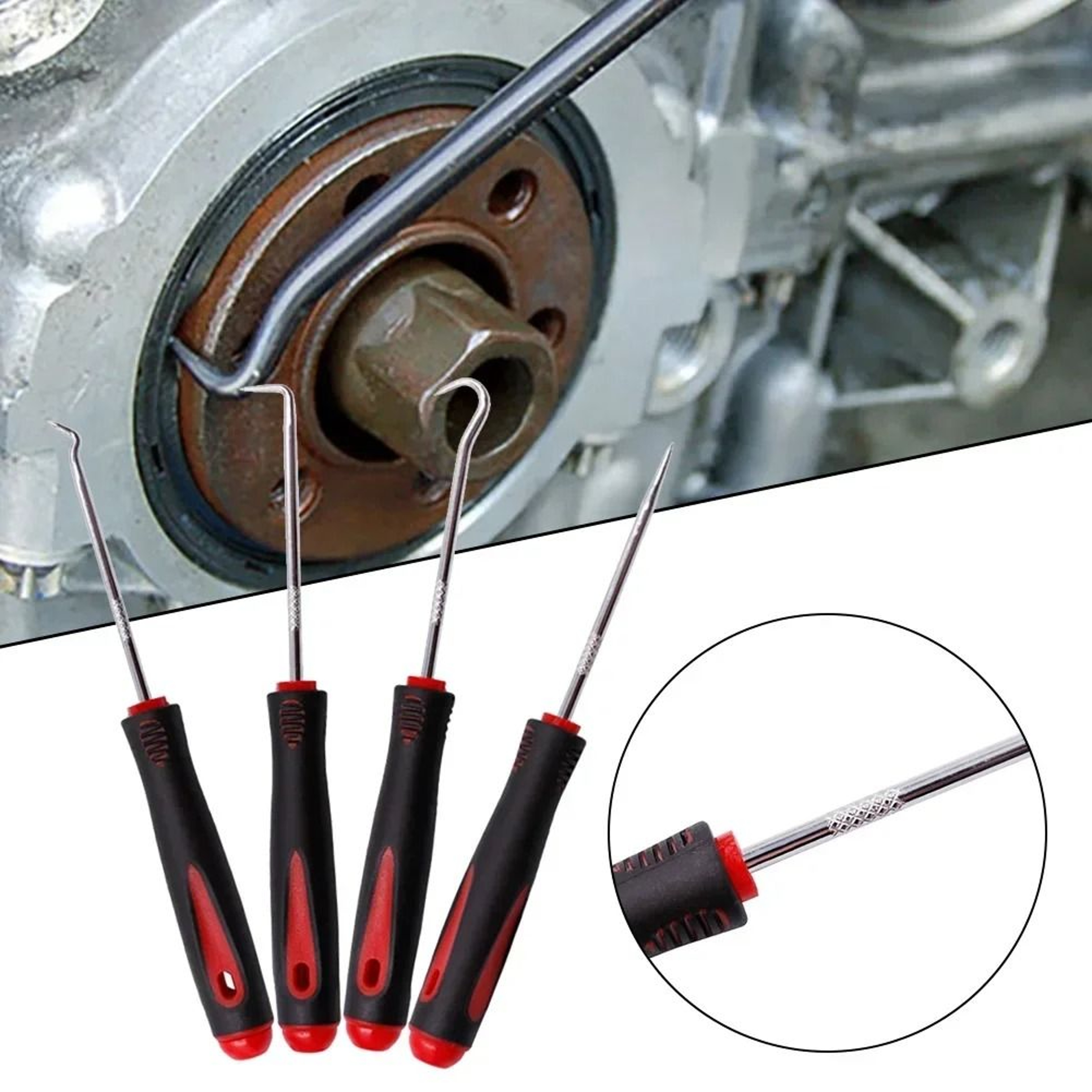 4Piece Automotive Precision Pick  Hook Set 1