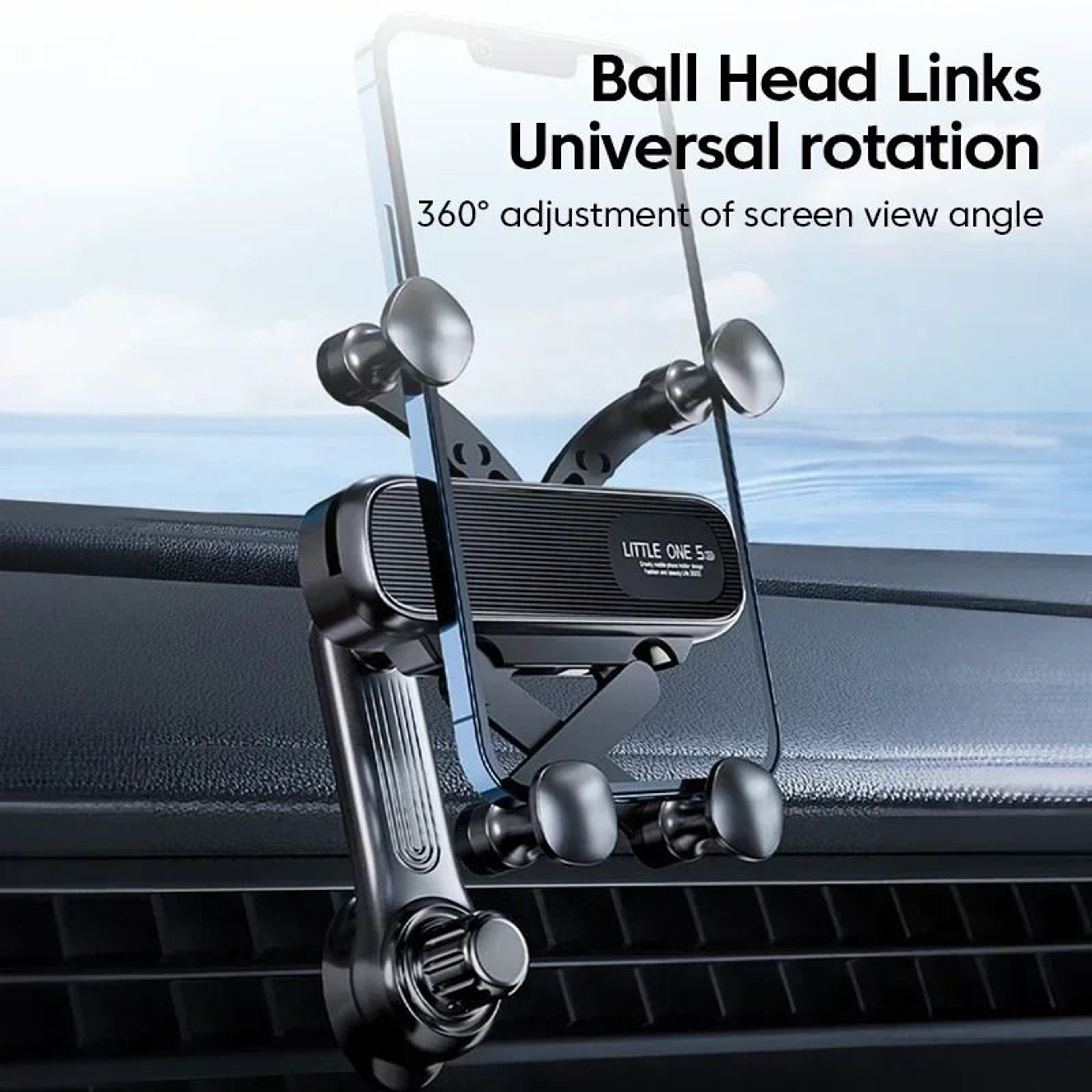 360 Rotation Gravity Car Phone Holder  Automatic Air Vent Mount 3