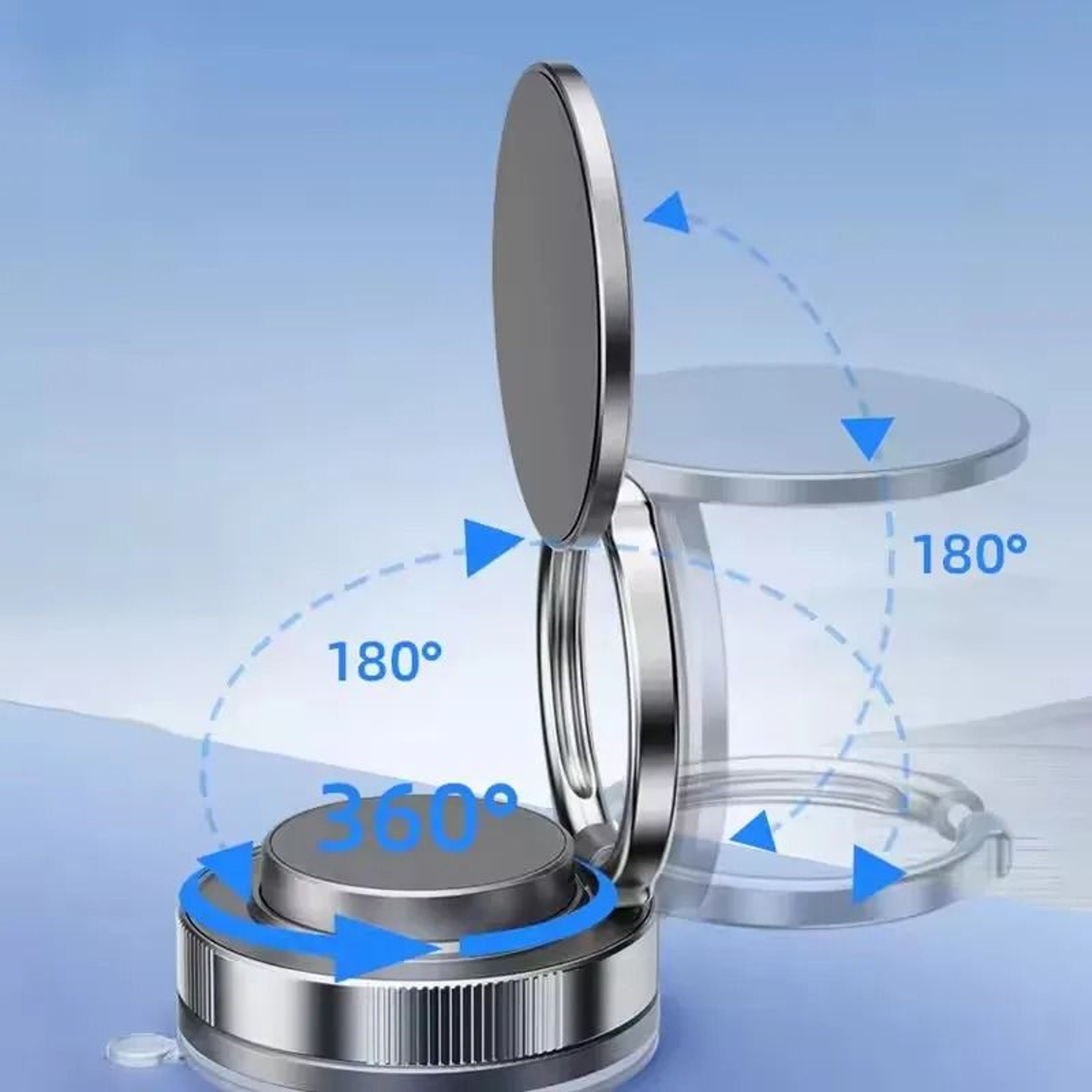 Vacuum Magnetic Car Mount  360 Rotatable Suction Cup Stand 2